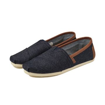 TOMS Toms for Men: Classic Dark Denim with Synthetic Leather Trim ...