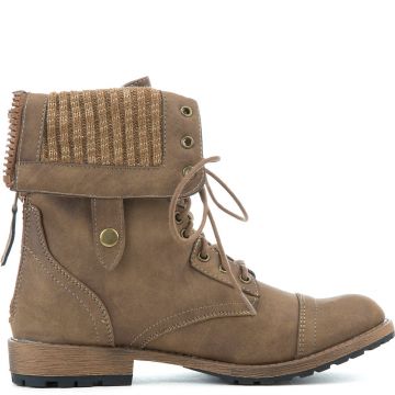 ELEGANT Star-8 Lace-Up Boot STAR-8/TAUPE - Shiekh