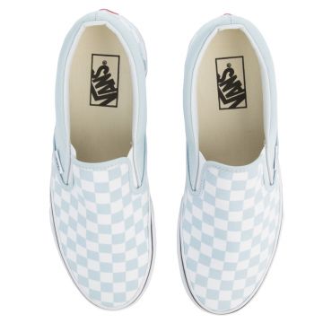 turquoise checkered vans womens