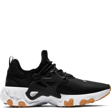 nike react presto black white gum