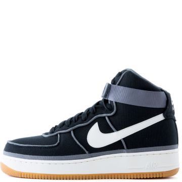 air force 1 high top grey and black