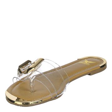 Women's 124 Thong Sandal Clear/Gold