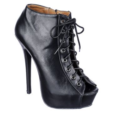 LEGEND FOOTWEAR INC Jacklyn-107 Ankle Boot JACKLYN-107/BLACK - Shiekh