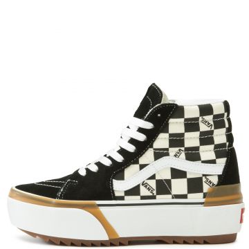 Chronicle Specified hostel VANS Checkerboard Sk8-Hi Stacked VN0A4BTWVLV - Shiekh