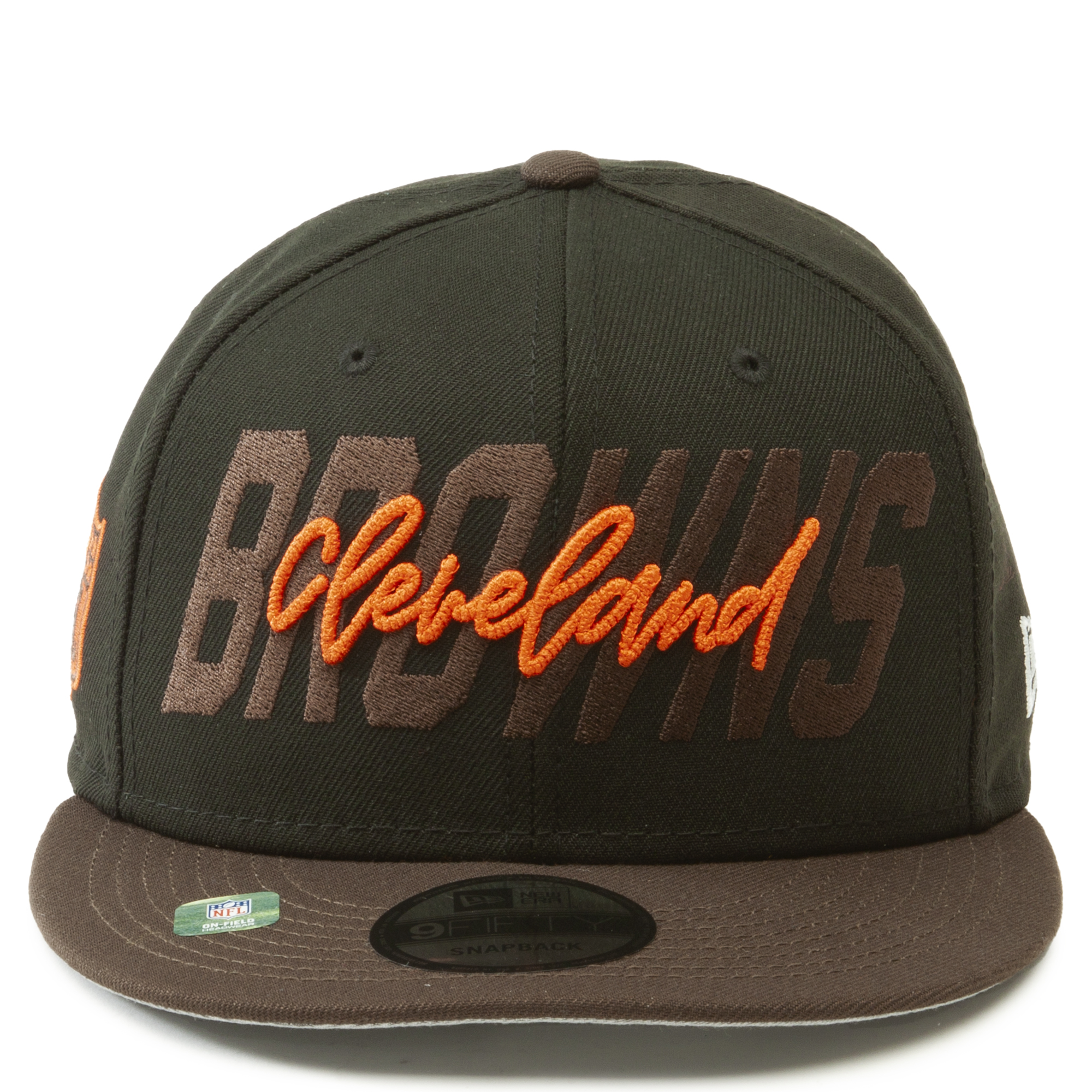 New Era Cleveland Browns Brown/Orange Team 9Fifty Snapback Hat