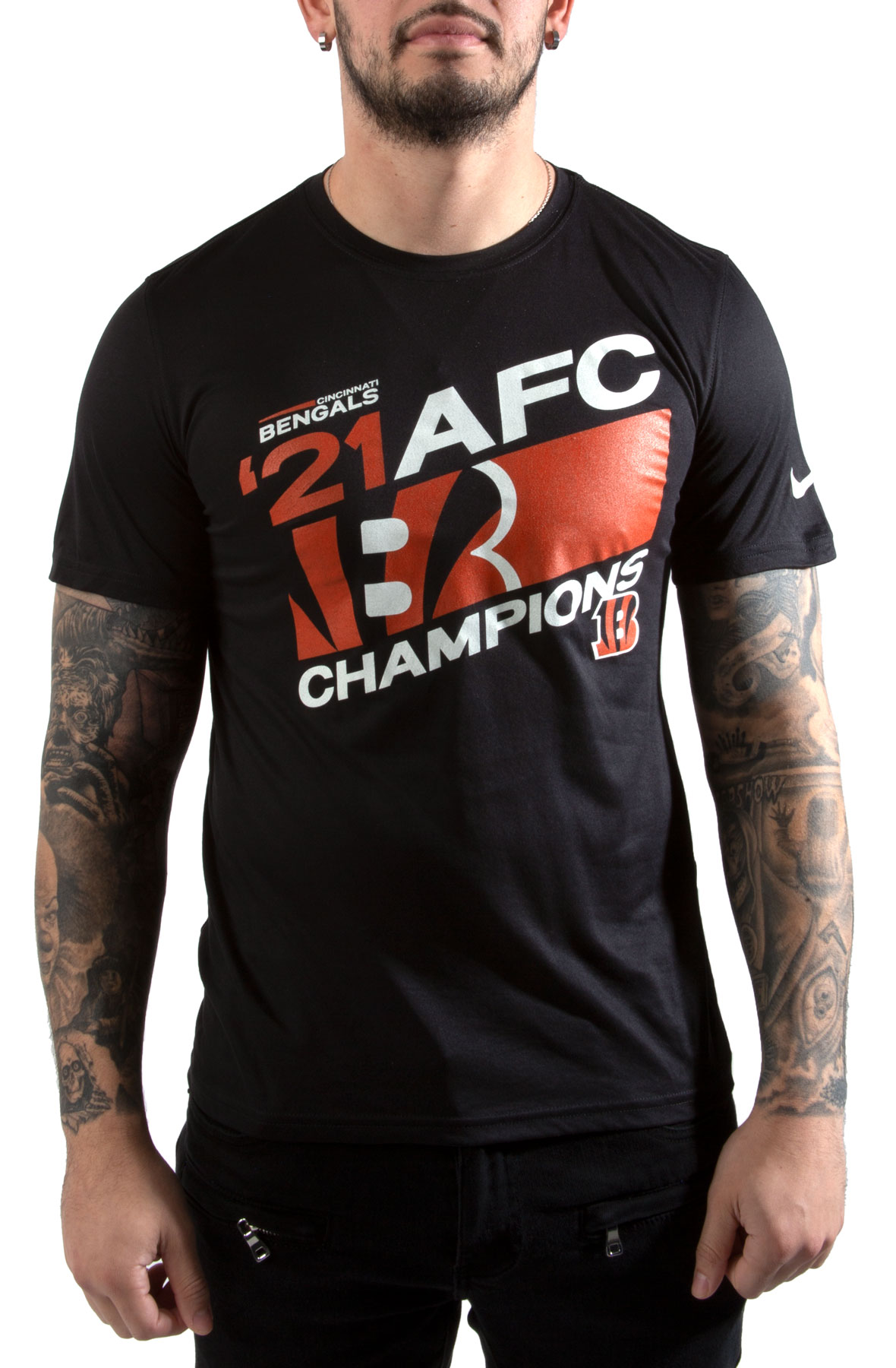 Cincinnati Bengals Nike 2021 AFC Champions Team Slogan T-Shirt