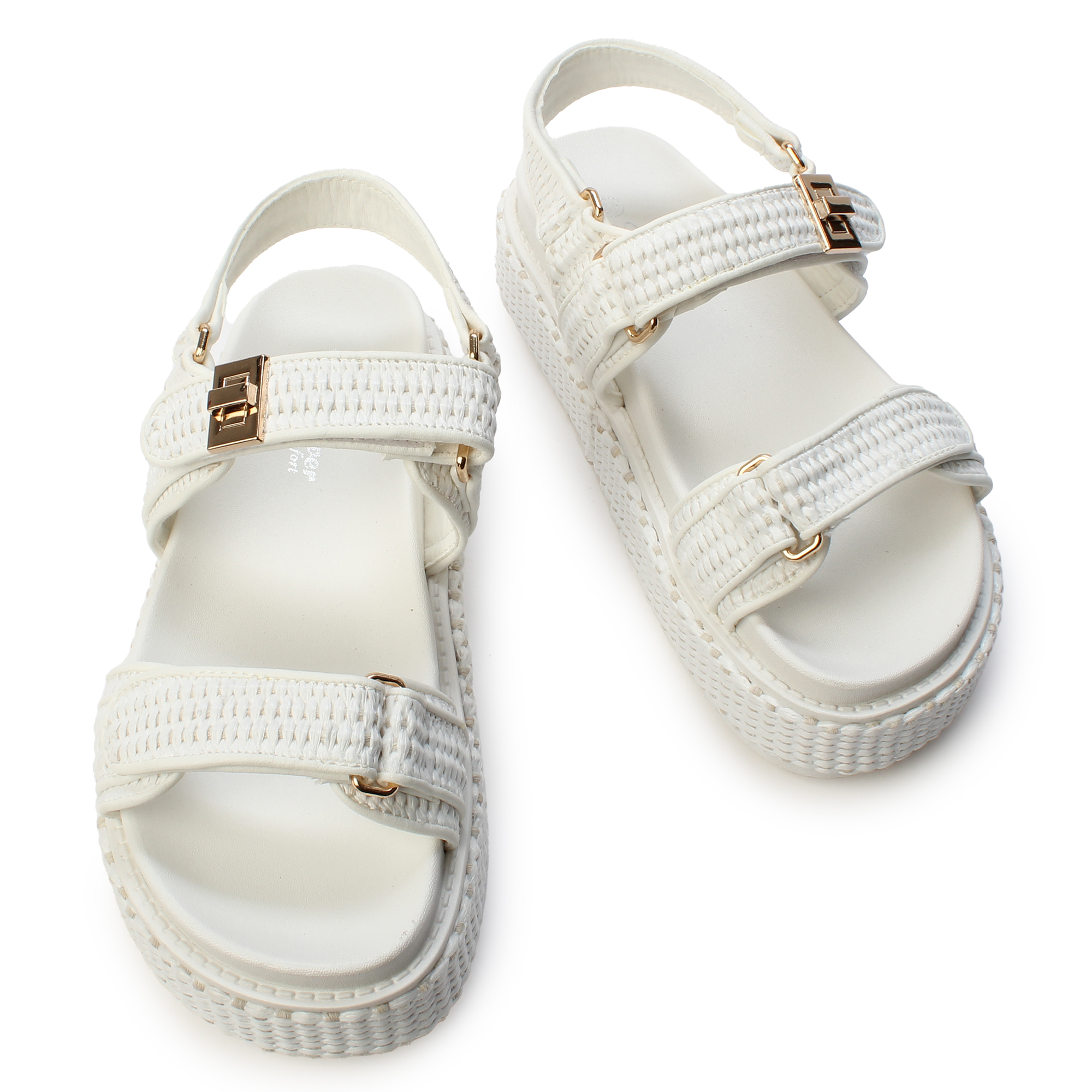 ?Sz11 New in pk white sandals Satin Block Heels Slide Wedding Sandals with Bow, Bridal  main image 2