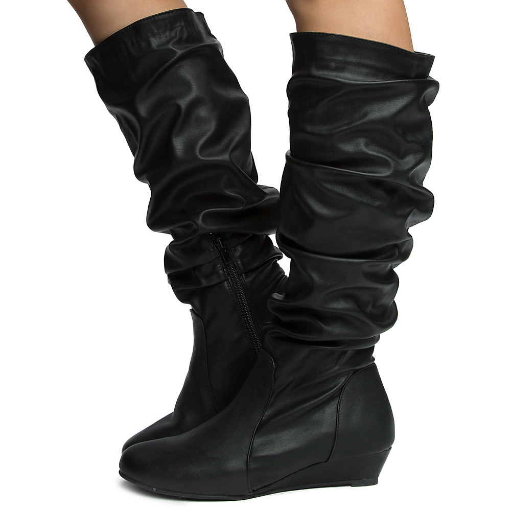 womens short heel boots