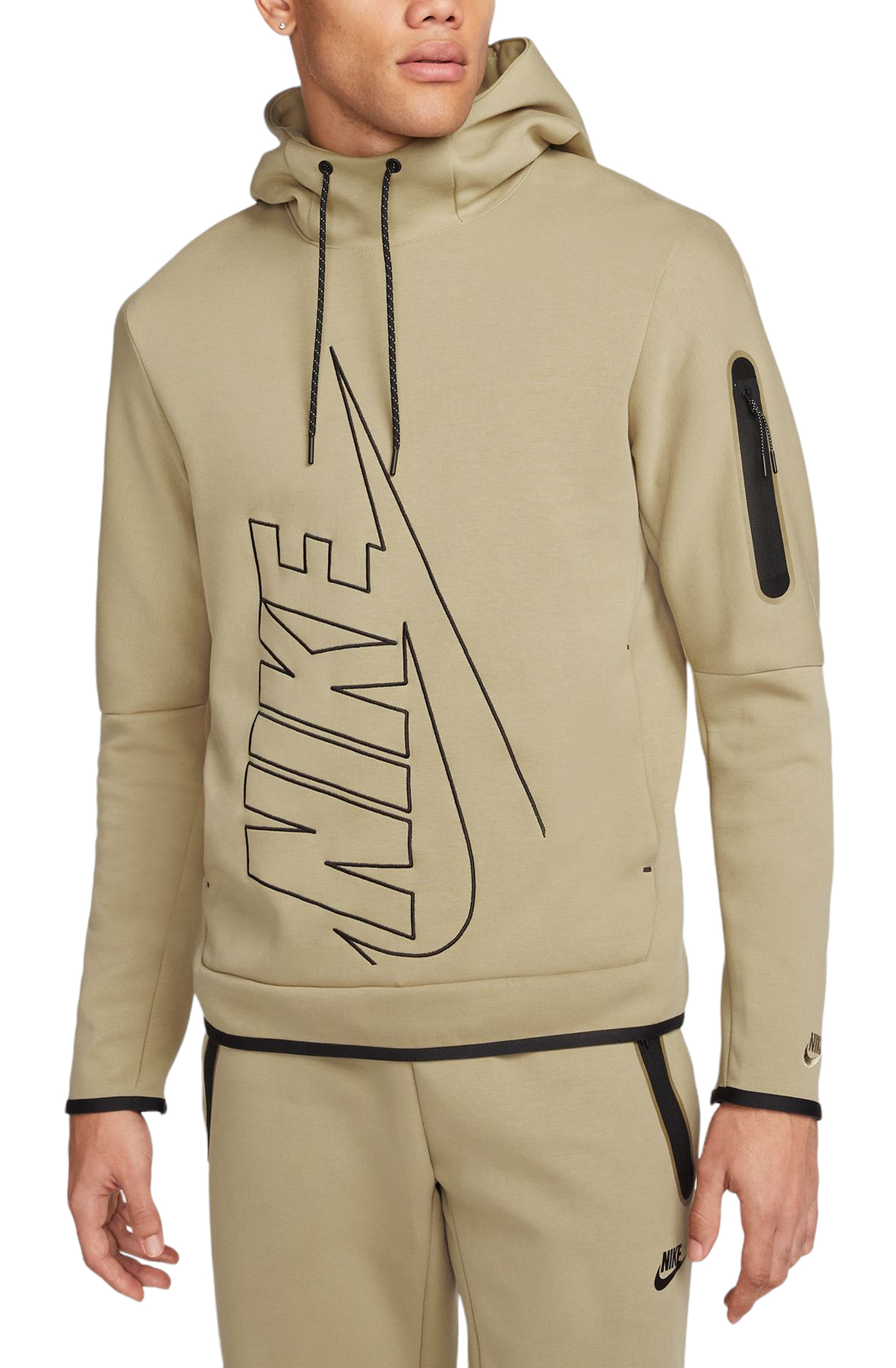 Nike Hoodie NSW Tech Fleece 24 FZ - Khaki/Black