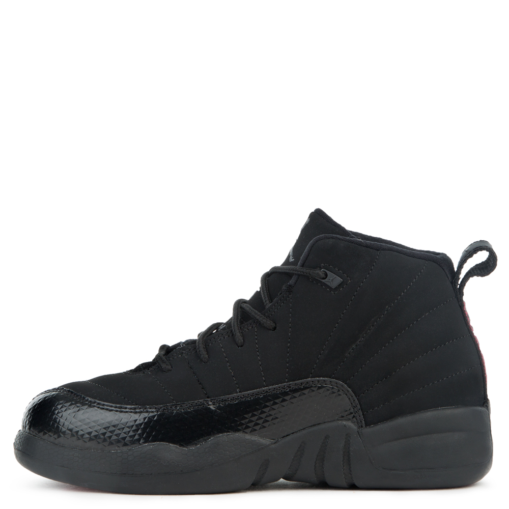 (GP) AIR JORDAN 12 RETRO 510816 006 - Girls – Black/Dark Grey-rush Pink