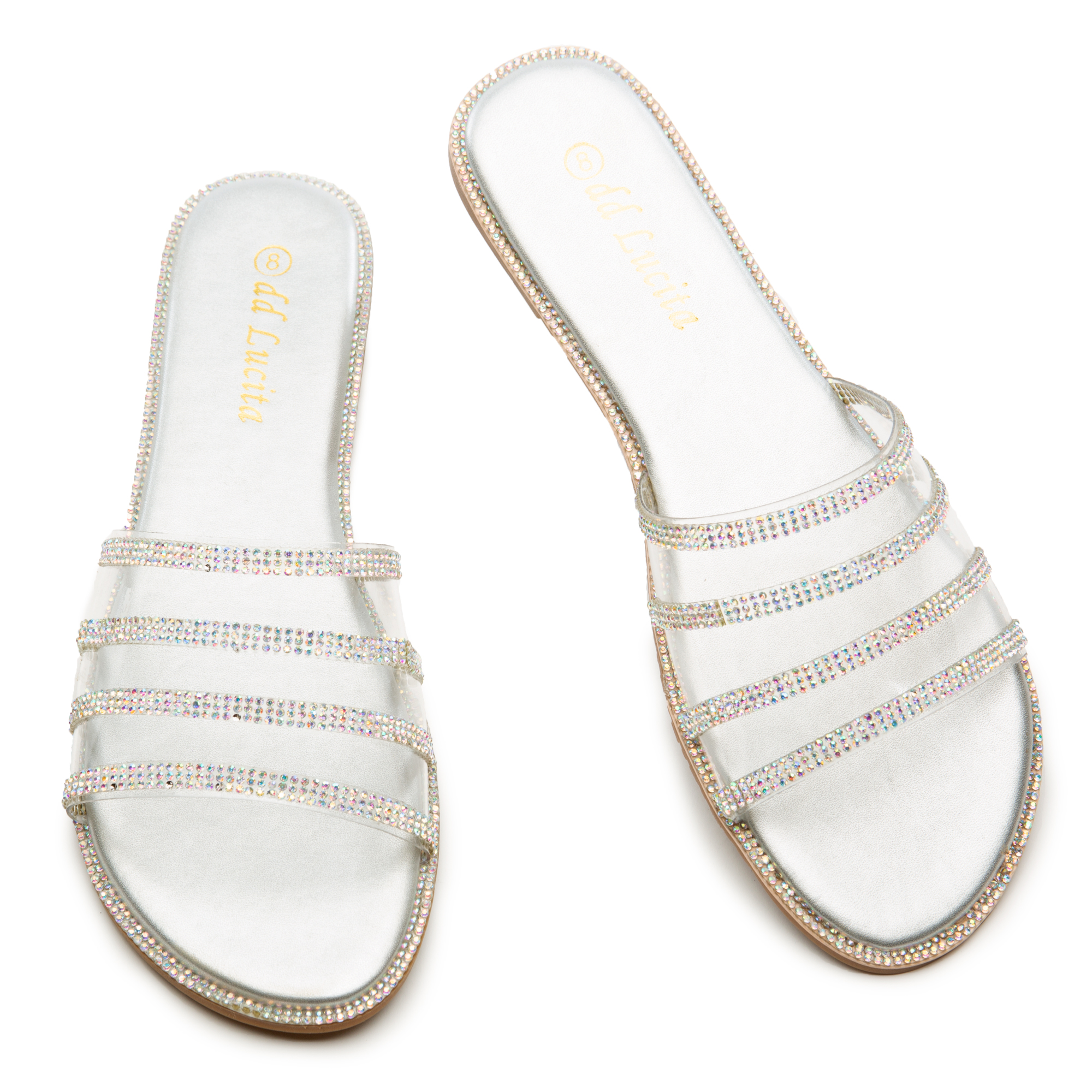 Sarah-003 Rhinestone Sandals