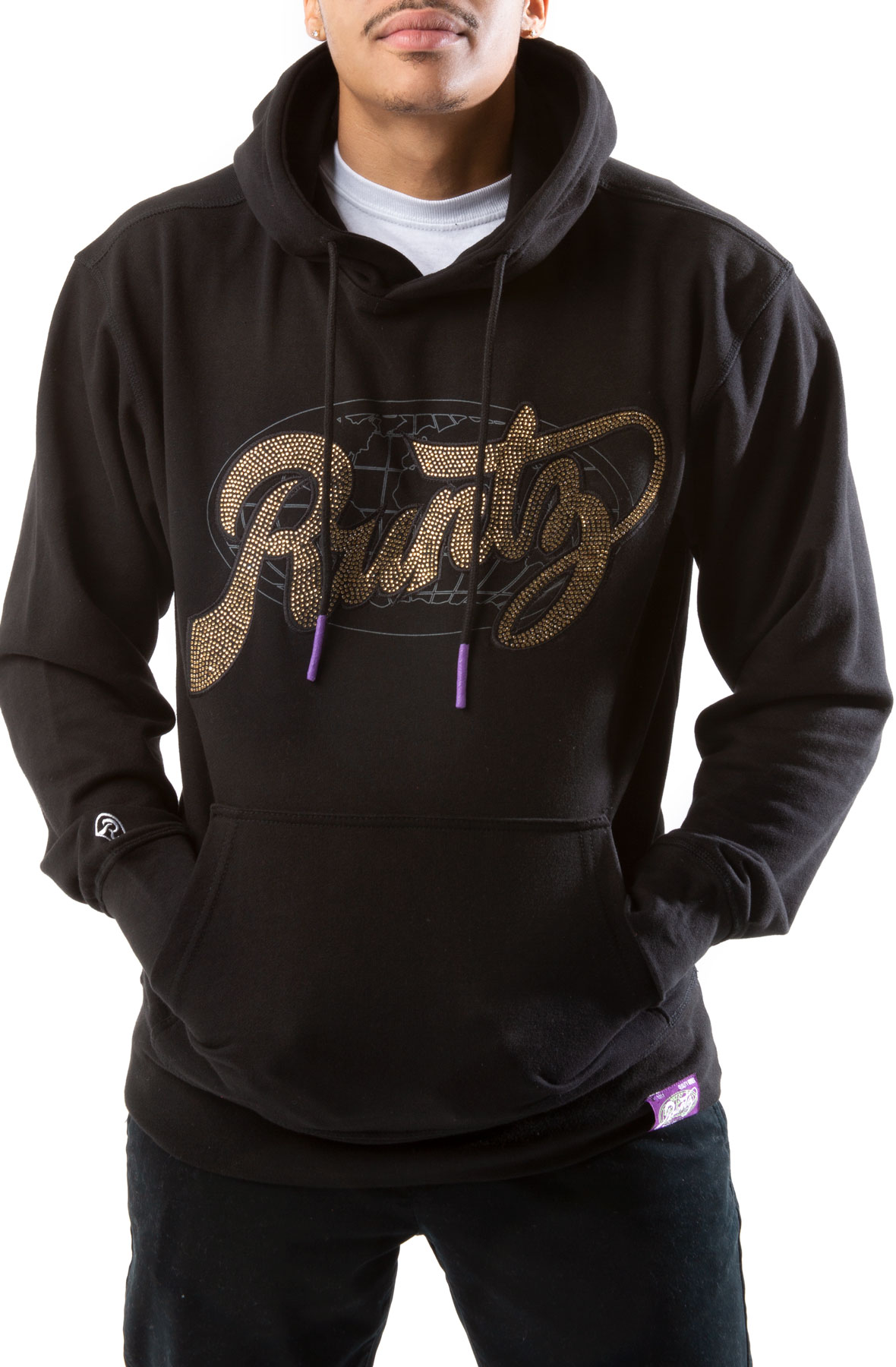【関税&送料込】Stone  Felpa RUNTZ Stone Script Hoodie 321-33708SGOLD - Shiekh