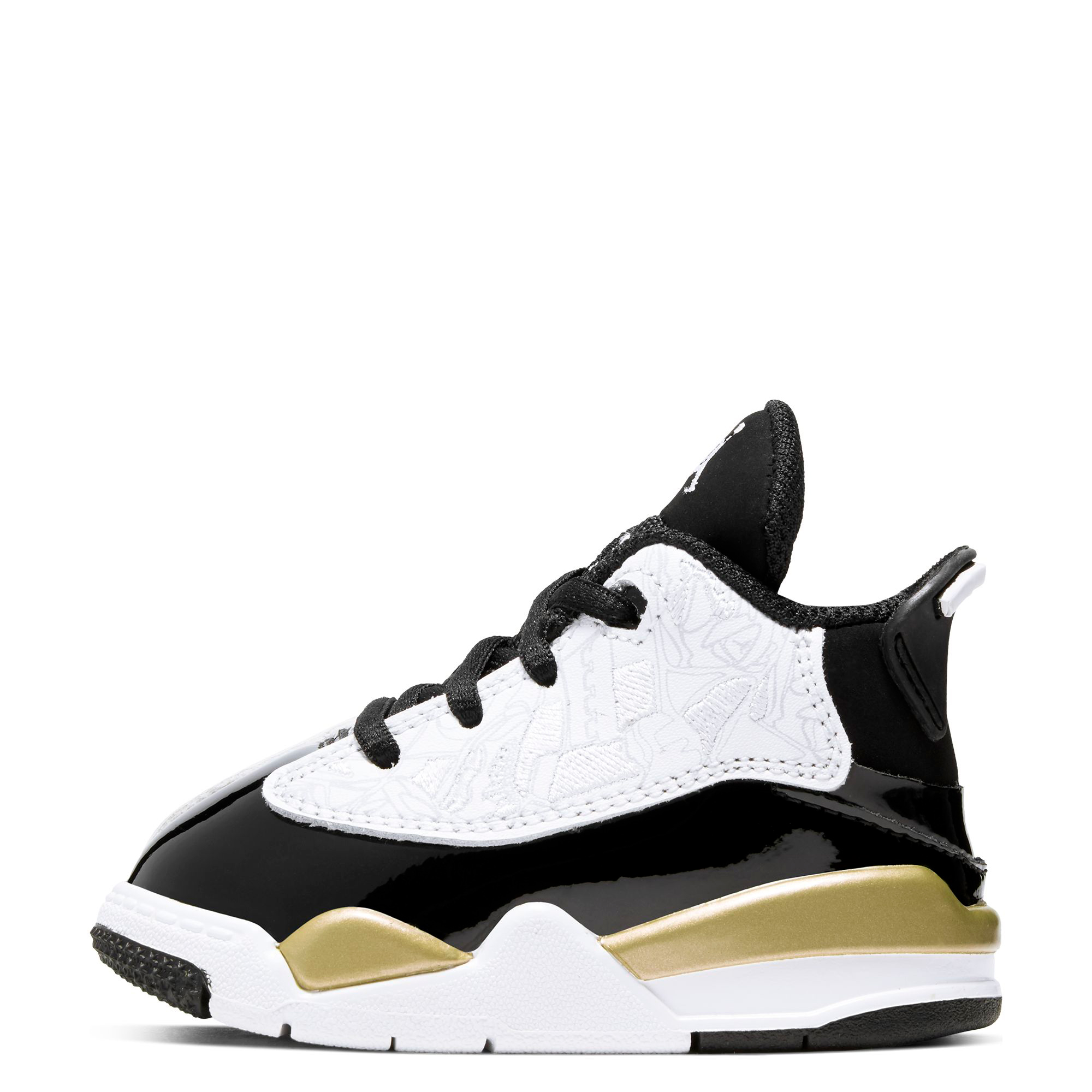 NIKE AIR JORDAN DUB ZERO BLACK-WHITE-GOLD SZ store 6y 311047-005