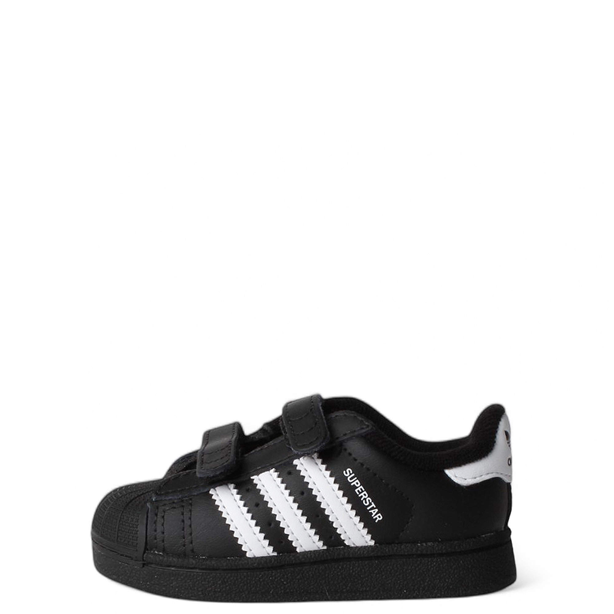 adidas Superstar II Toddler Shoes in Black/White/Black Size 04.0 | WSS