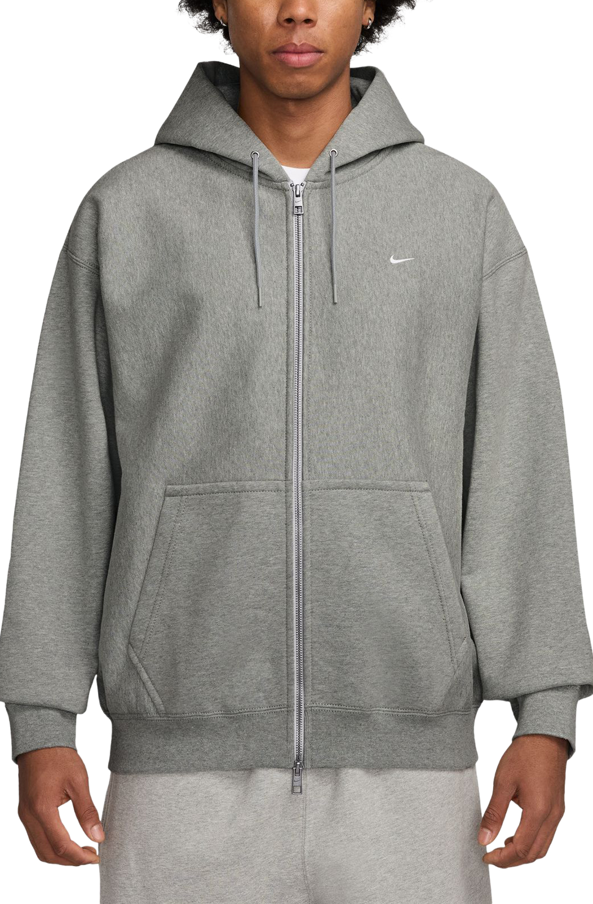 NIKE Solo Swoosh Full-Zip Fleece Hoodie HV1084 063 - Shiekh