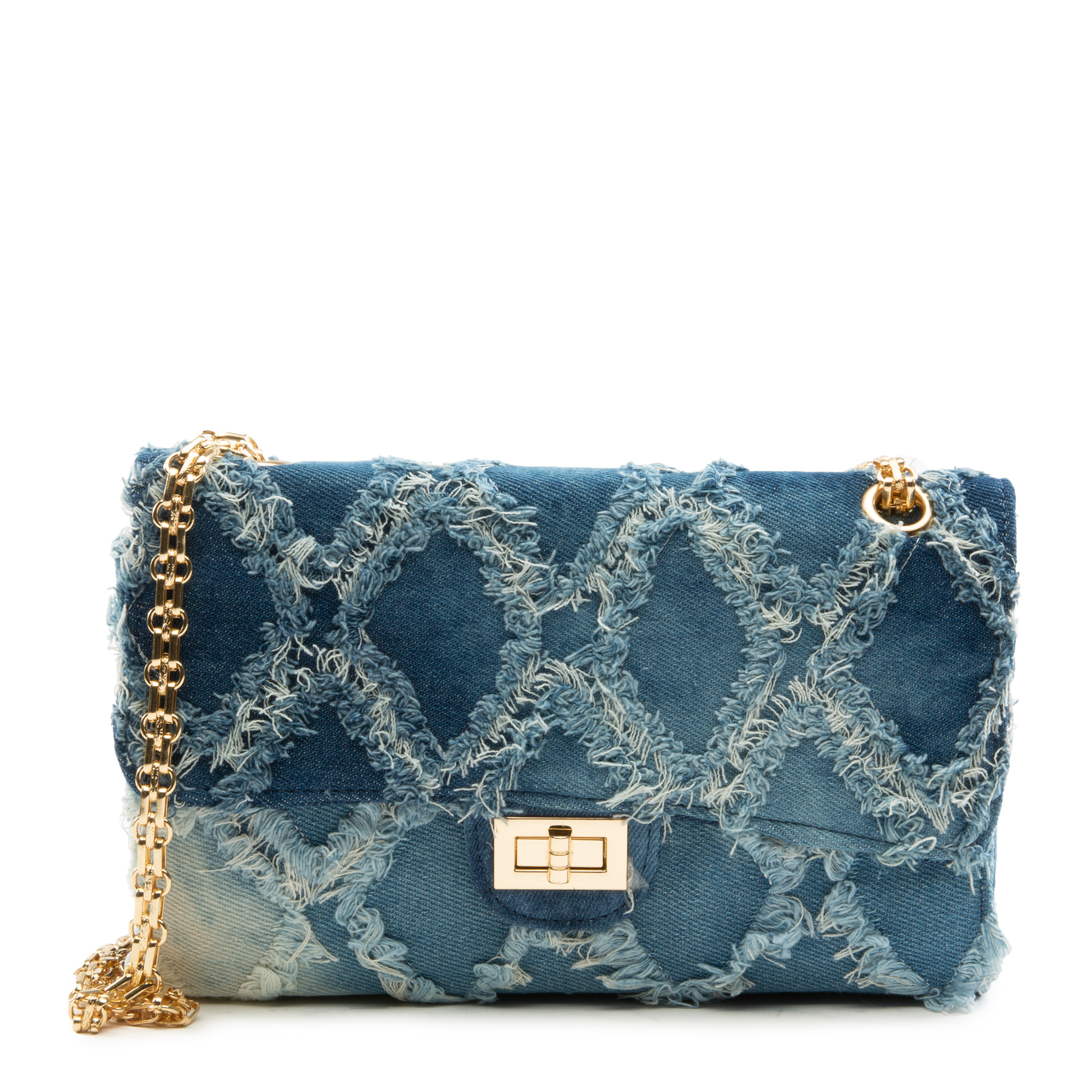 H&D Accessories, Inc Washed Denim Clutch