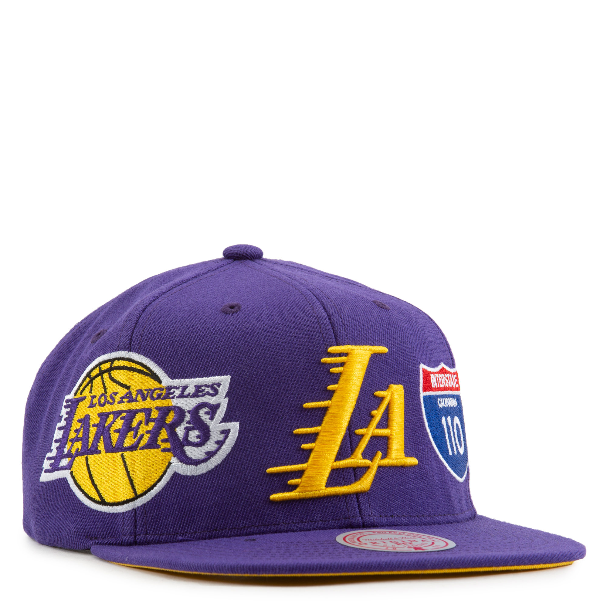 Los Angeles Lakers City of Angels Men’s Mitchell & Ness Purple NBA Zig Zag  Snapback Hat