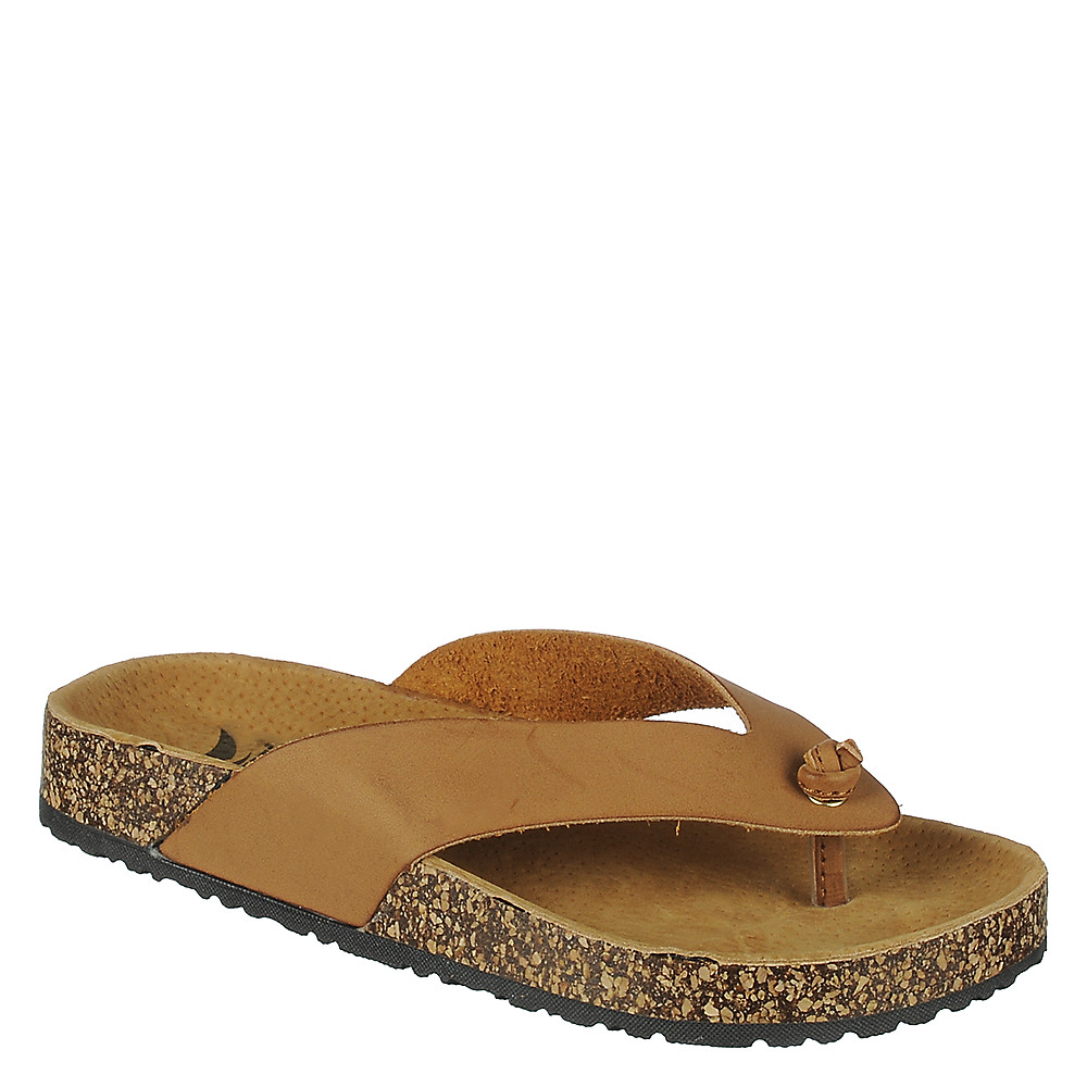 Women Melbourne-02P Thong Sandal Camel Shoes 6 Camel