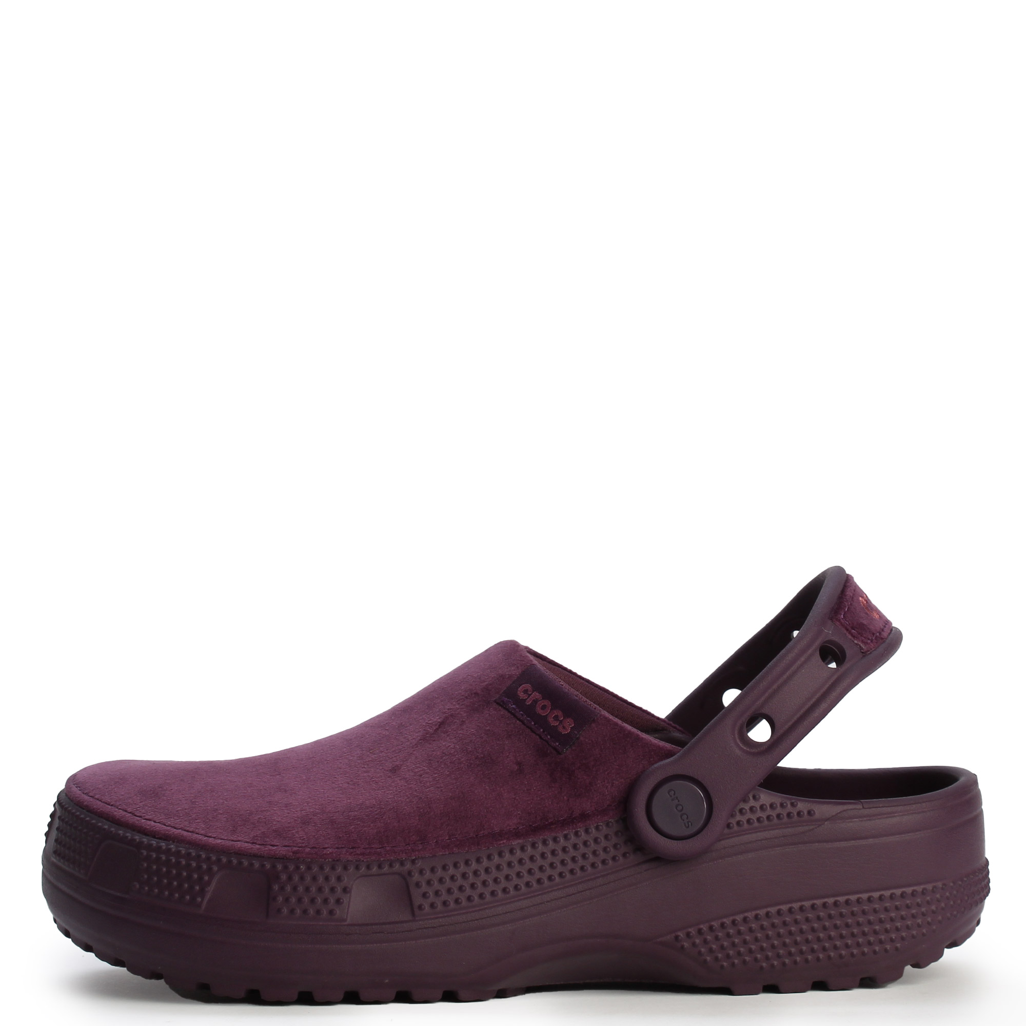 Women Classic Crafted Velvet Clog Plush Plum Clogs 6 M / 8 W Plush Plum