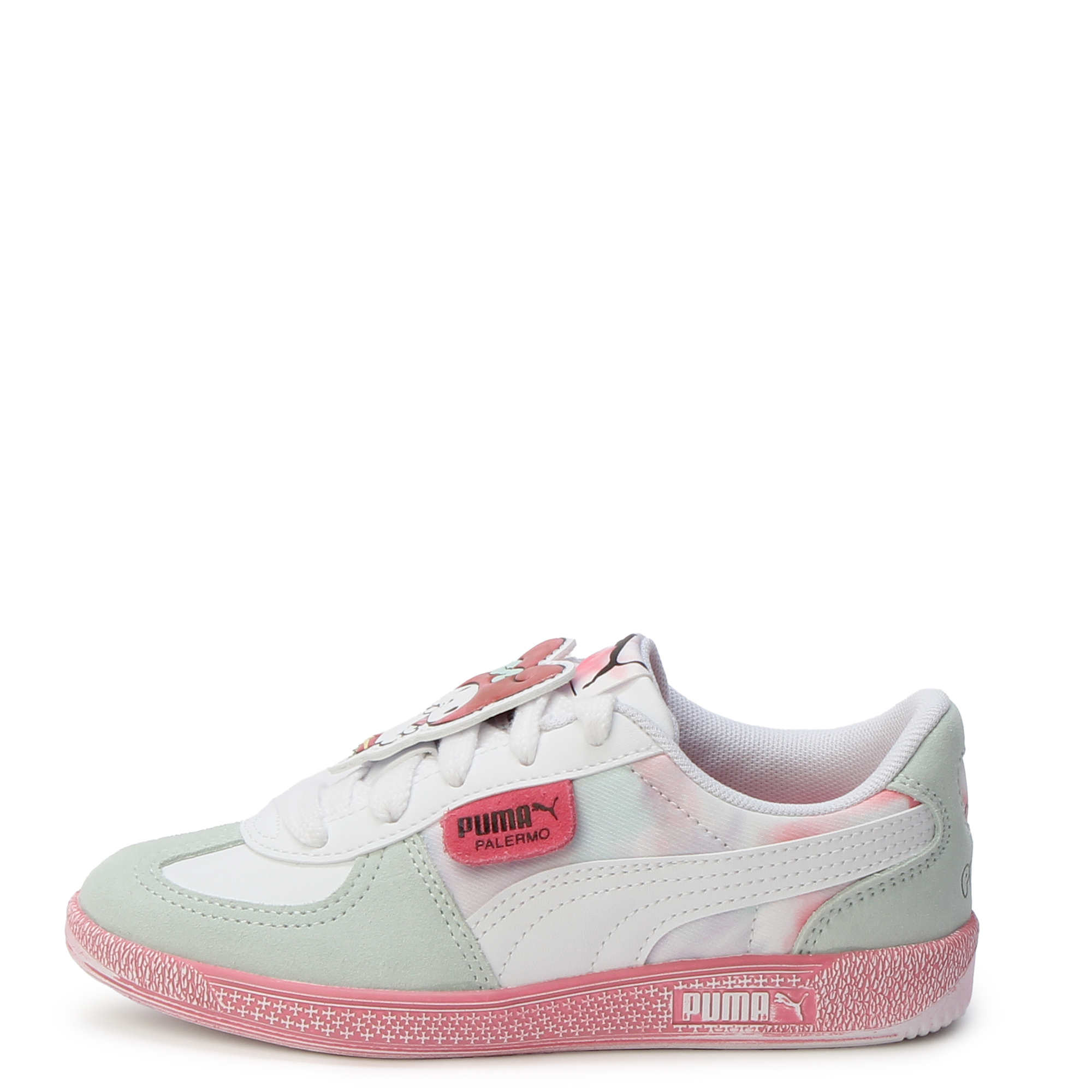 HOT ! Puma Shoes Puma Basket Heart Junior White Shoes Casual Puma Basket Heart  Junior Red PRE-SCHOOL PALERMO HELLO