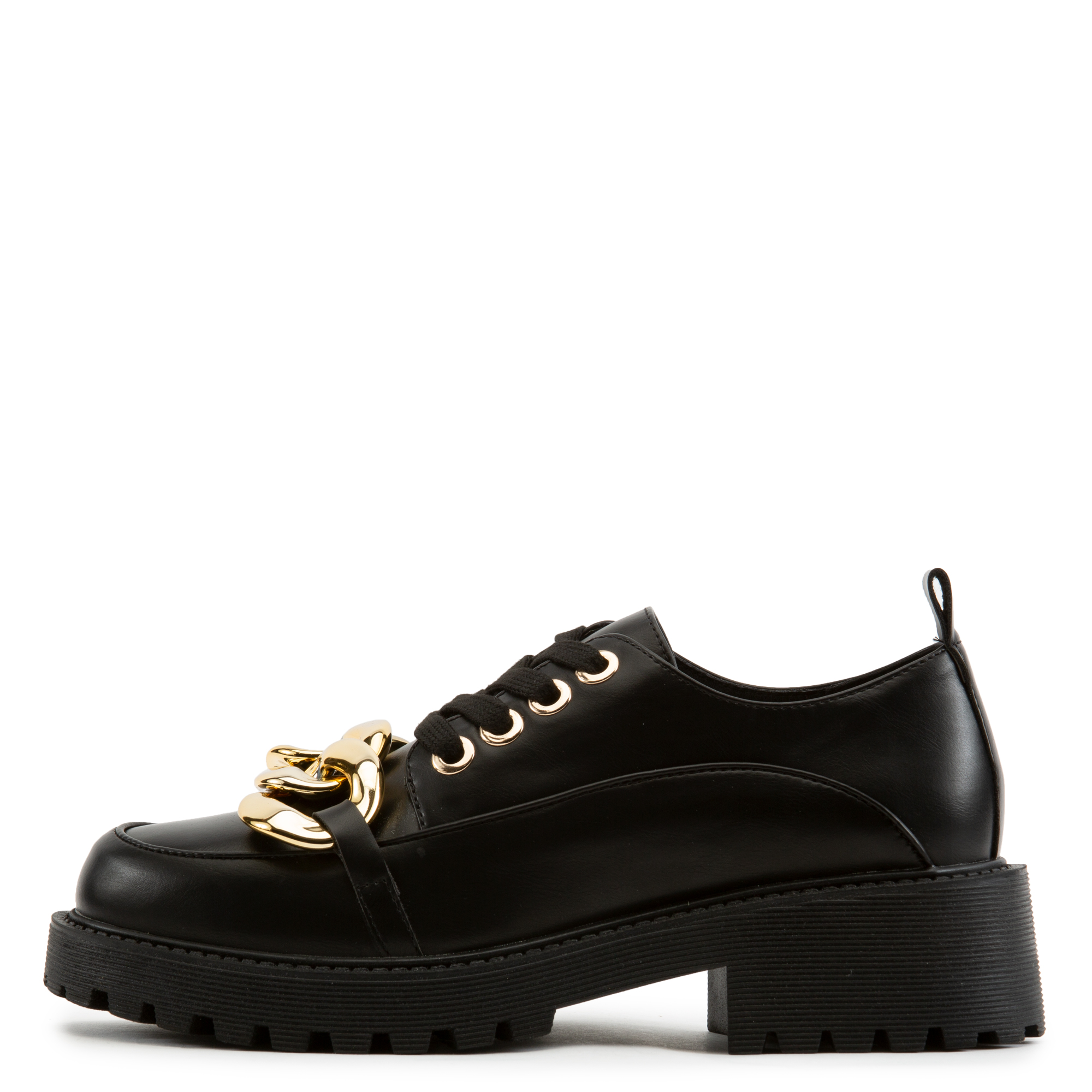 black platform oxford shoes