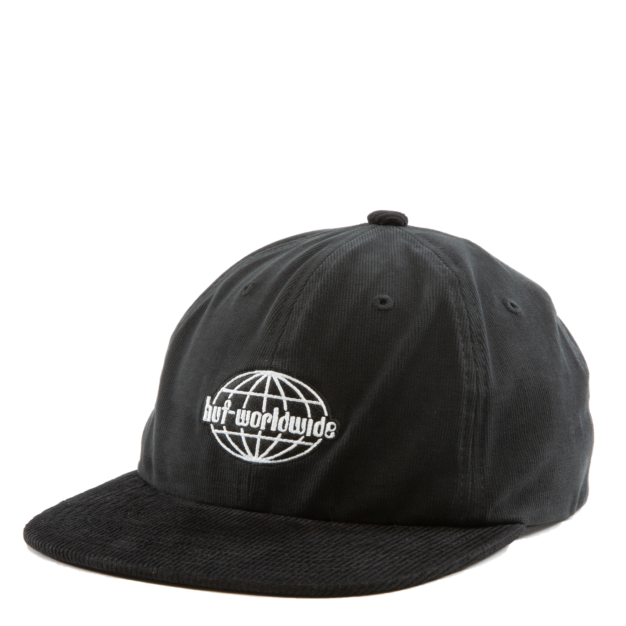 HUF Global Corduroy 6-Panel Hat HT00578-BLK - Shiekh