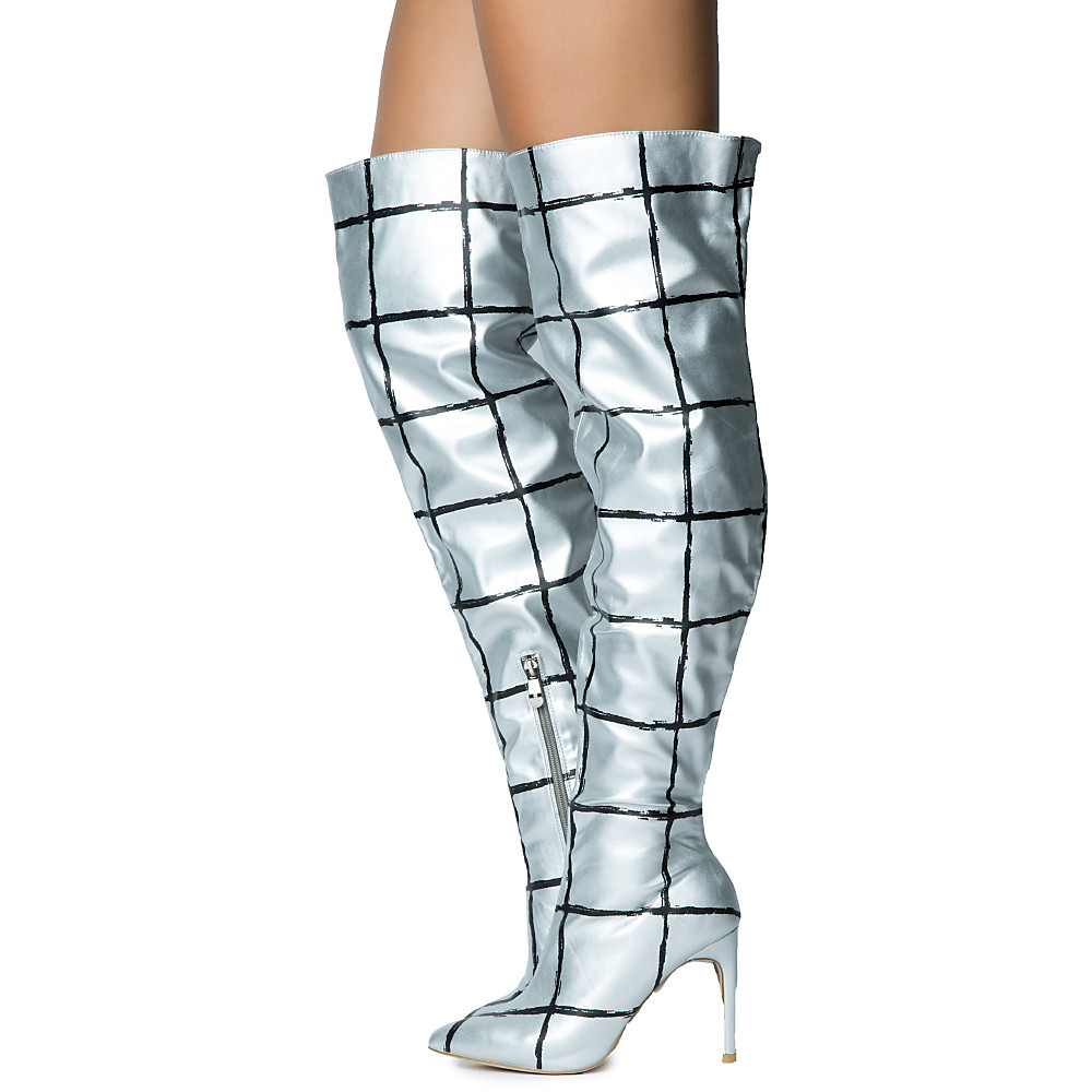 cape robbin silver boots