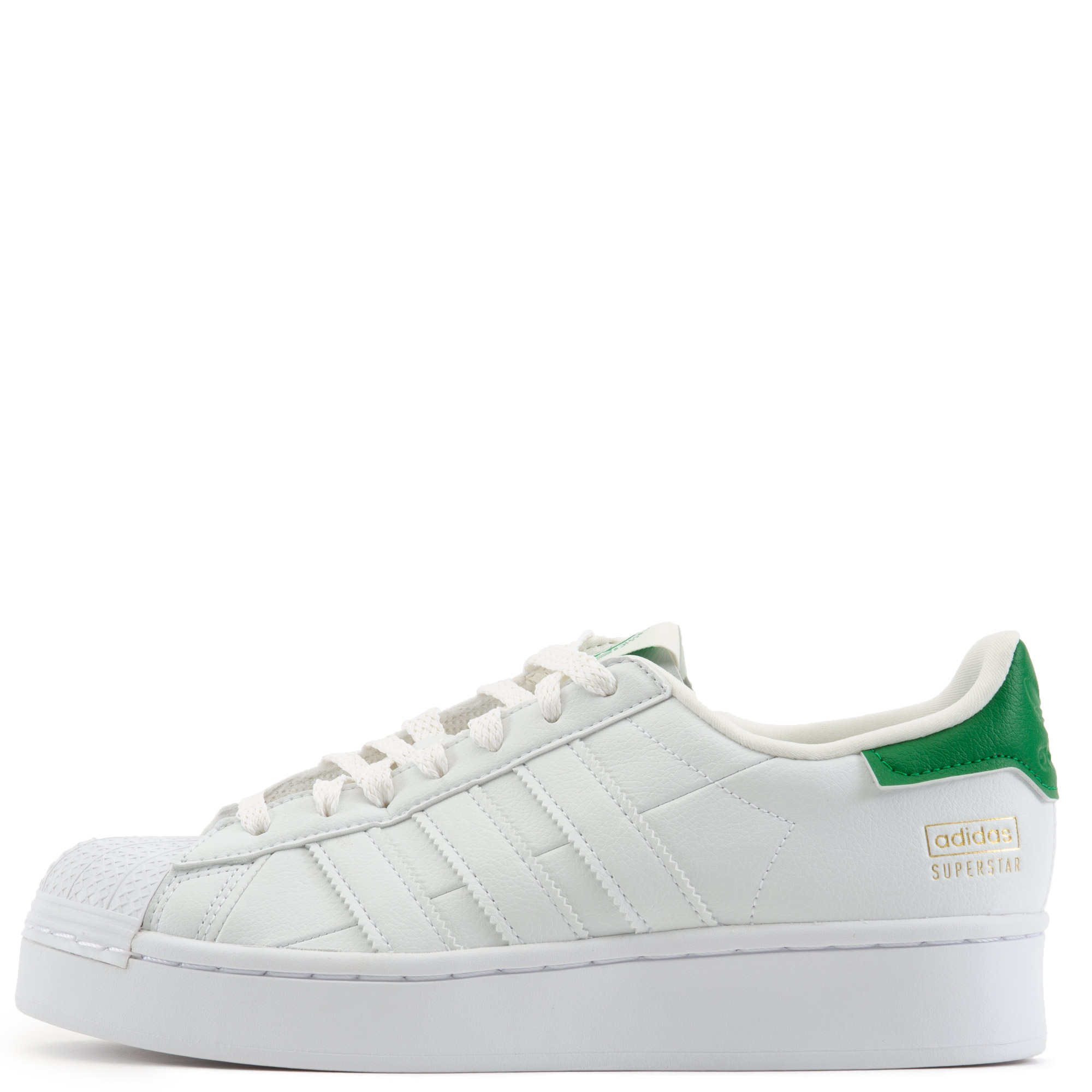 adidas Superstar Bold White Green Shoes FY5481 Women Size 7.5 Sneakers  Shell Toe
