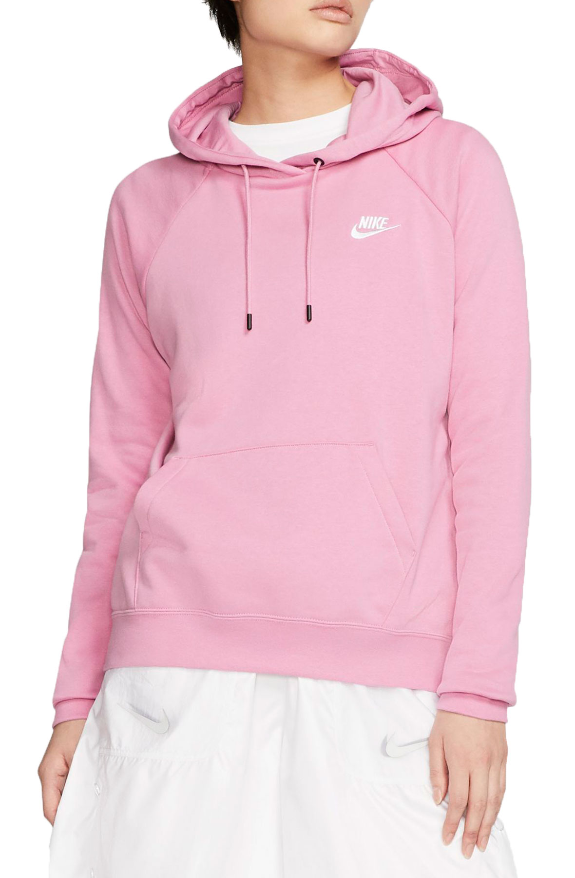 pink nike fleece hoodie