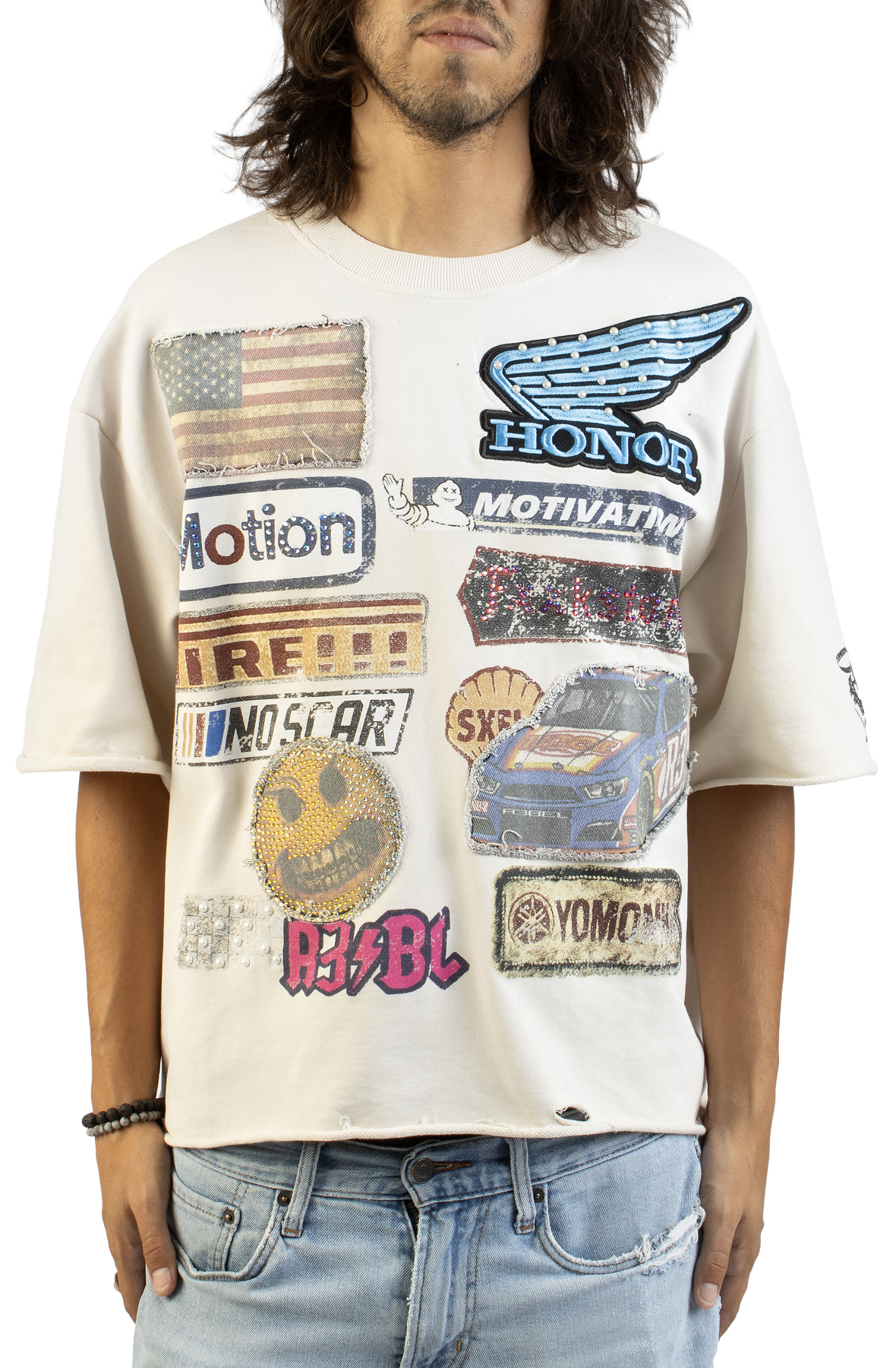 REBEL MINDS High Speed Patch T-Shirt 610-31118ESL - Shiekh