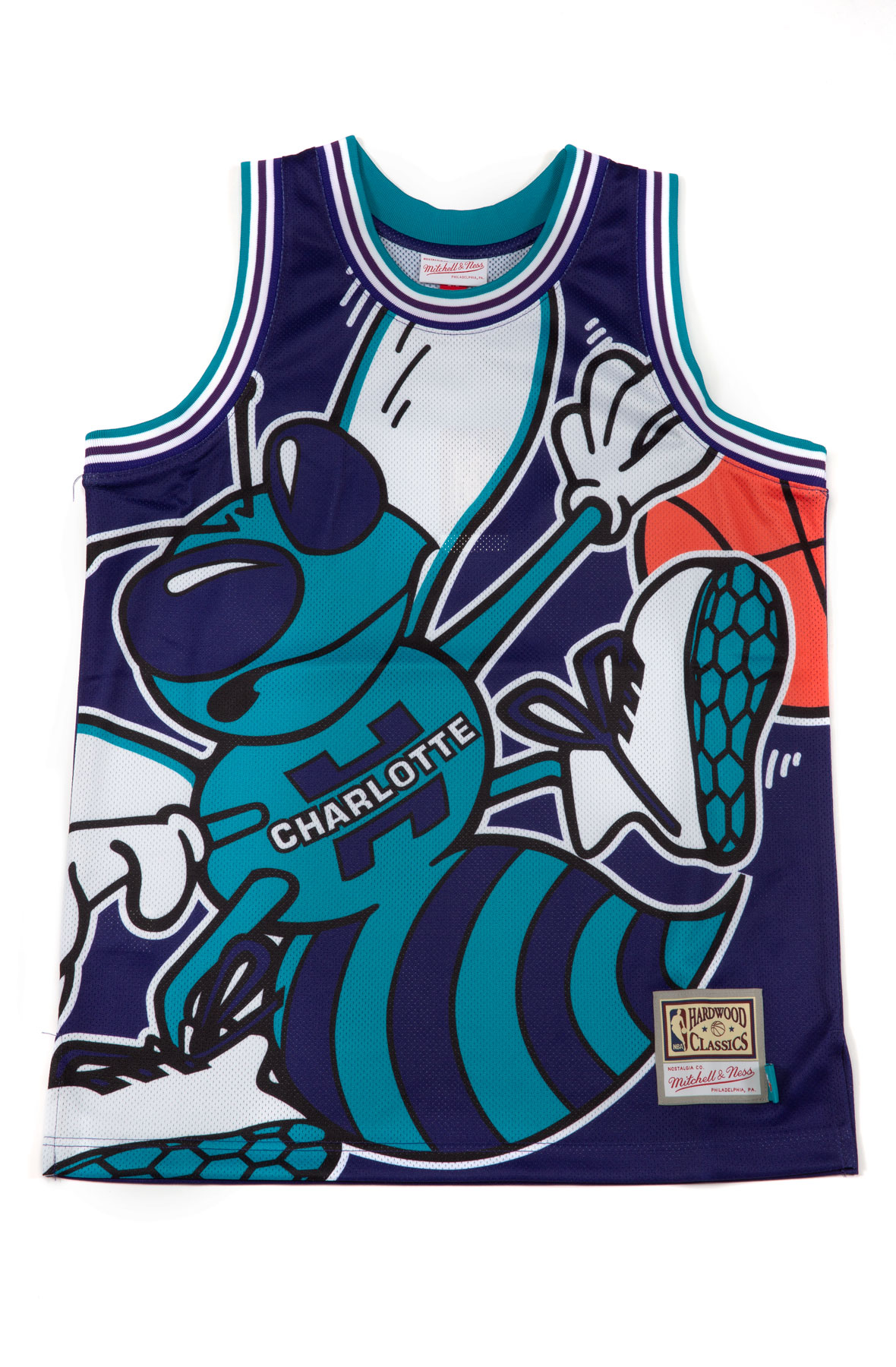 Mitchell&Ness - Practice Day Buttom Front Jersey Charlotte Hornets