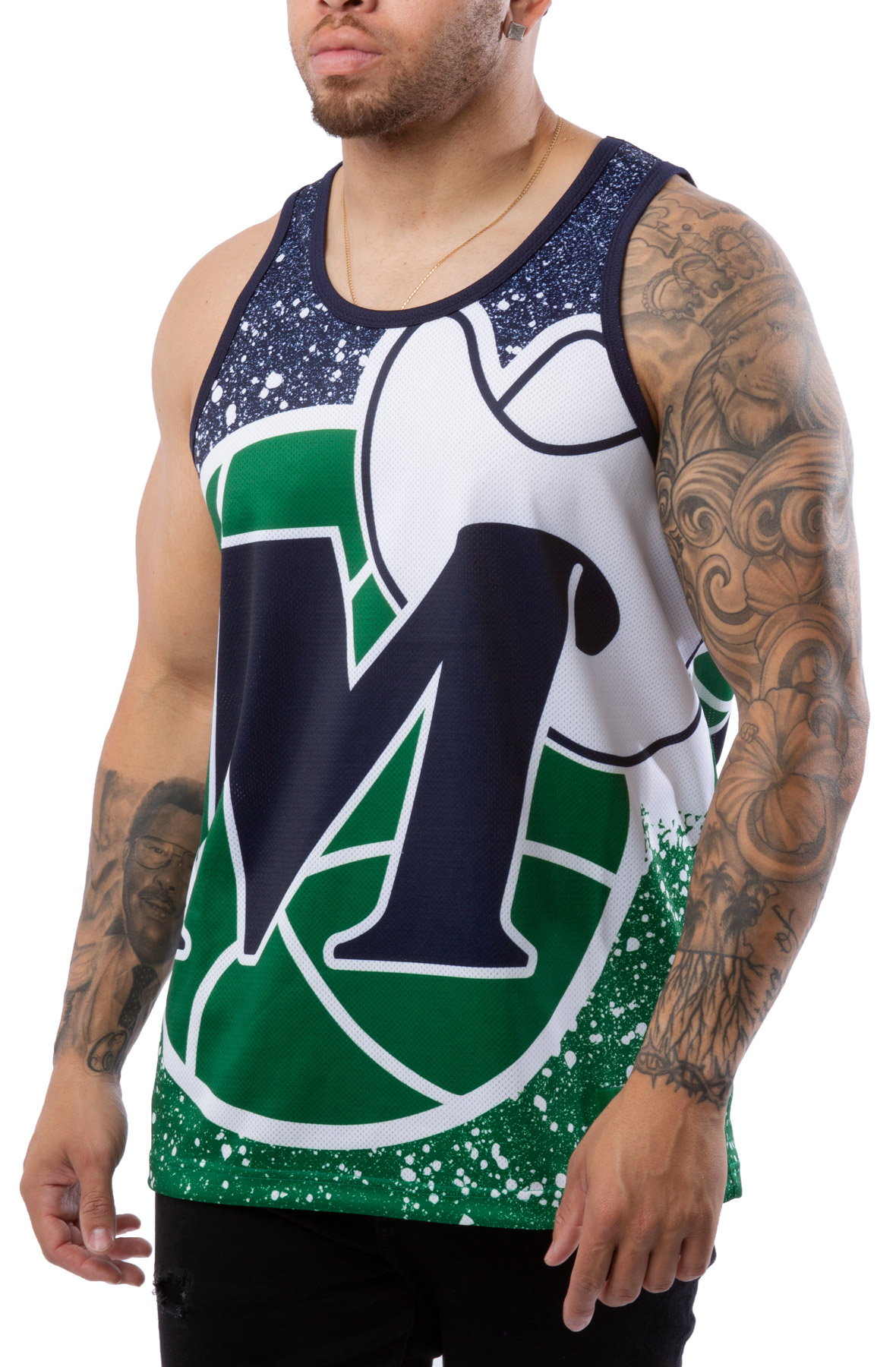 Mitchell & Ness Jumbotron Sublimated Milwaukee Bucks Tank