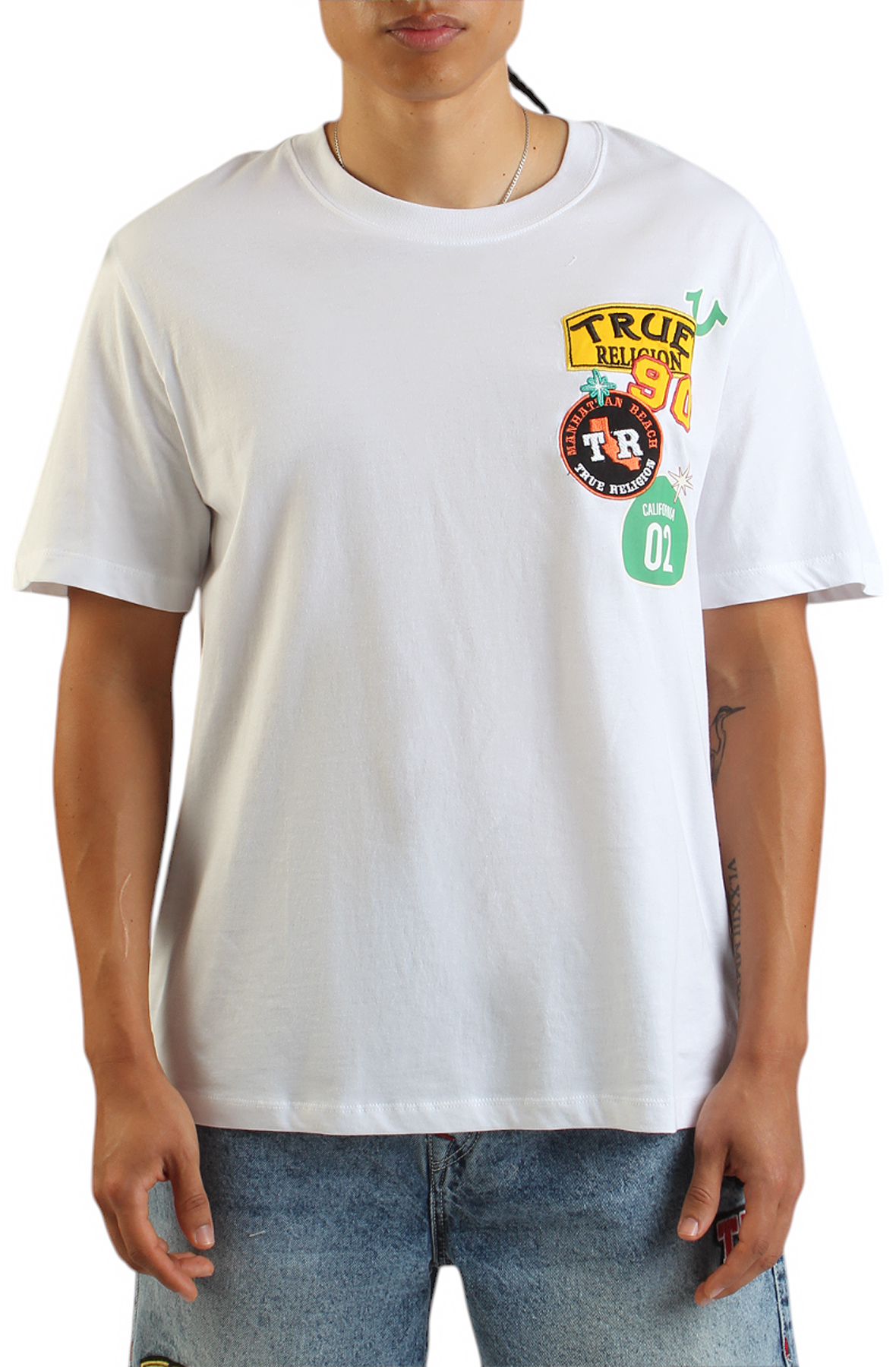 TRUE RELIGION Freeway Patch T-Shirt 109475-1700 - Shiekh