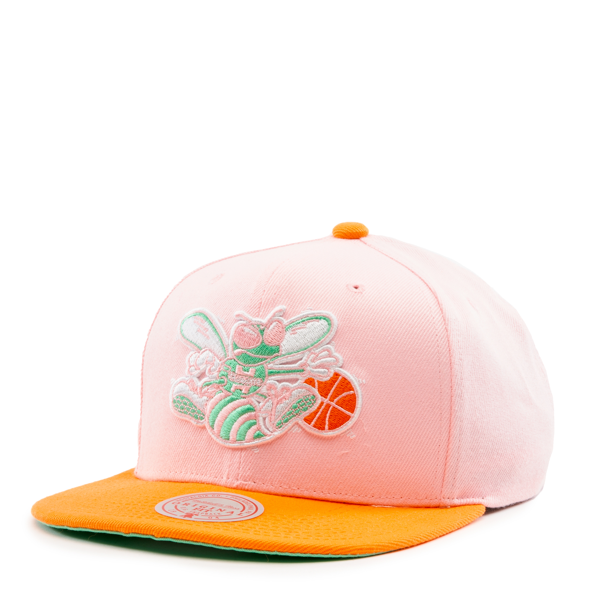 San Antonio Spurs RAINBOW SHERBERT Snapback HWC Hat- Pink/Orange/Lime