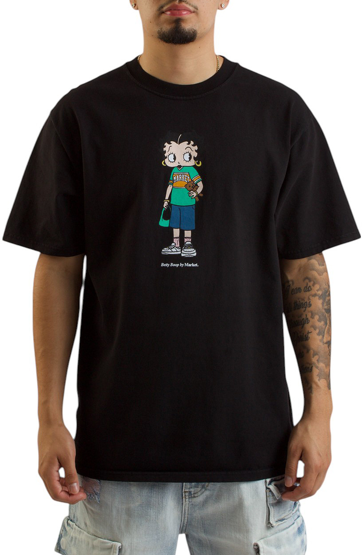 MARKET Betty Boop Casual Outfit T-Shirt MKT25Q2-SS0527BLK