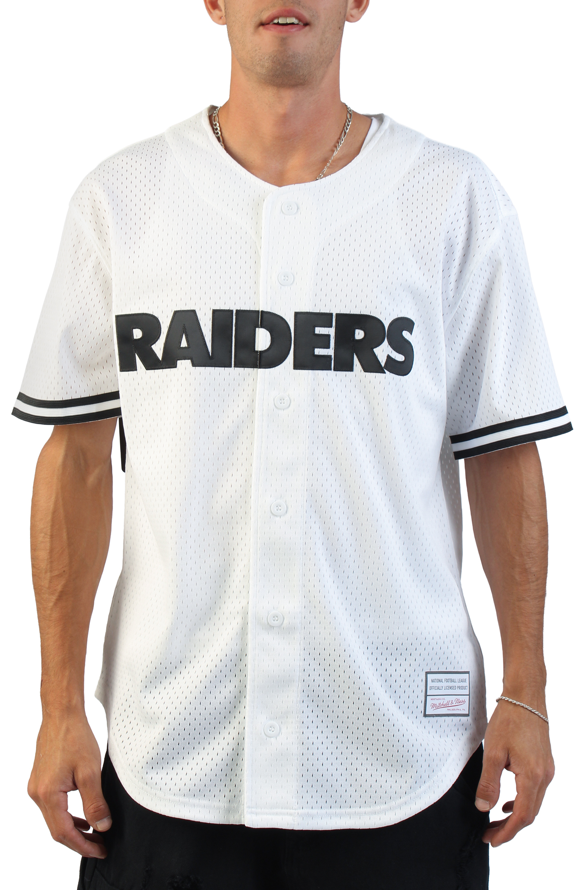 MITCHELL AND NESS NFL Las Vegas Raiders Monochrome Mesh Full