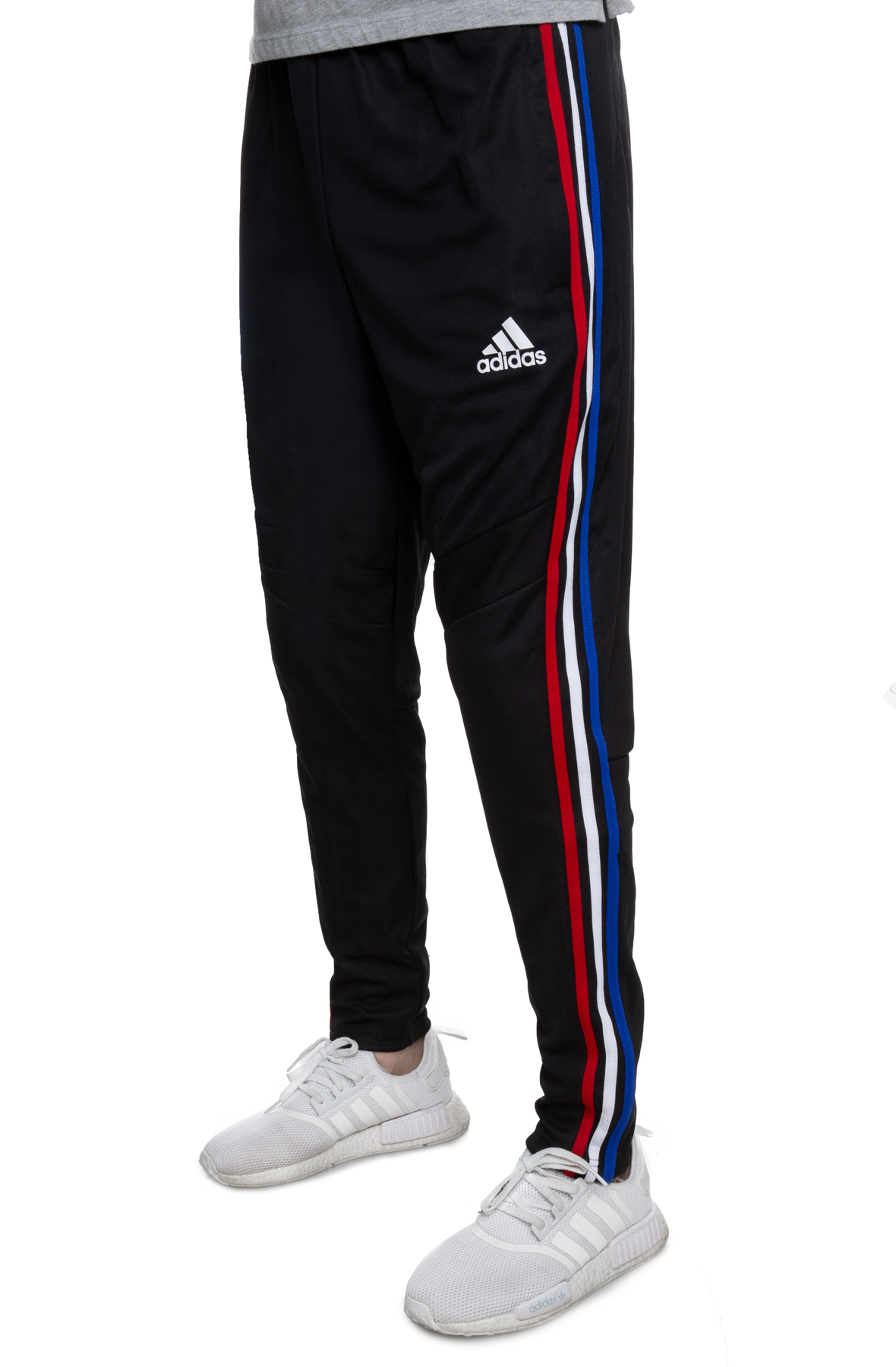 adidas red white blue stripe pants