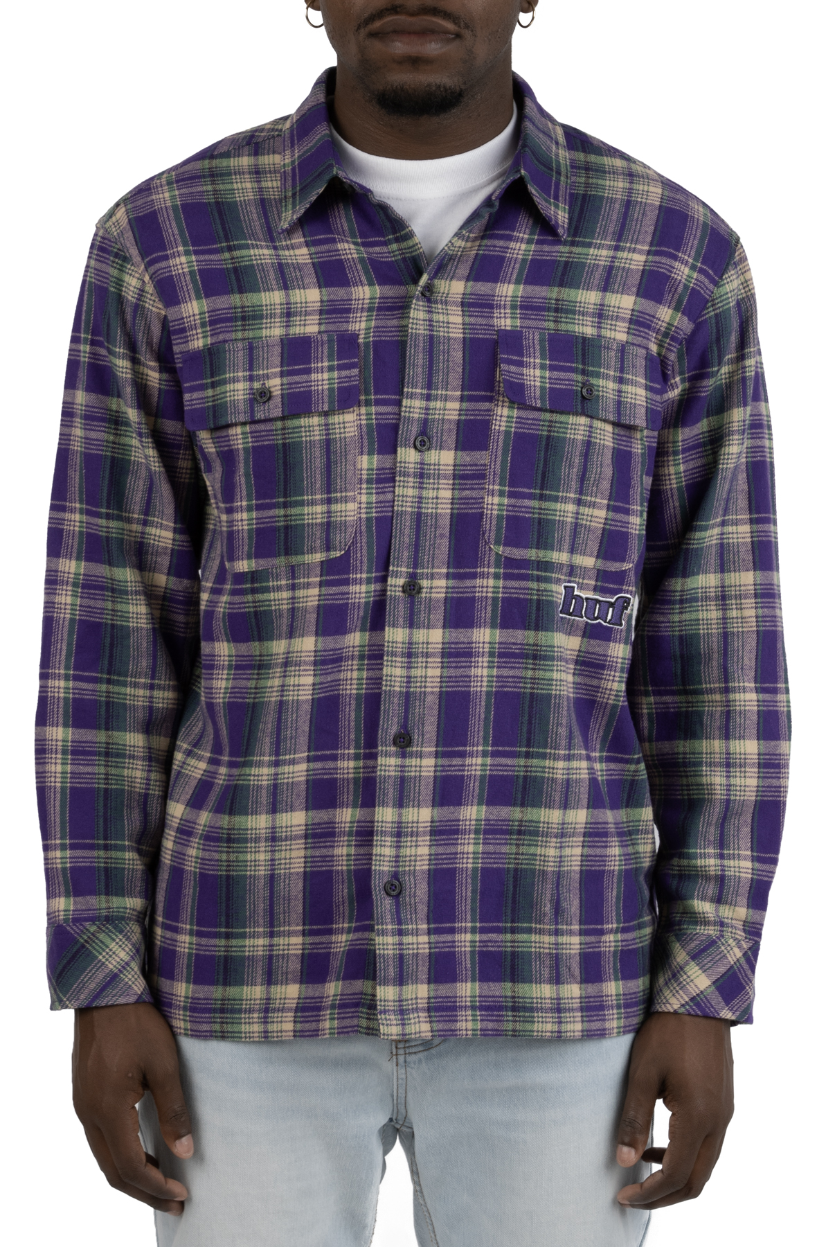 HUF Banks Flannel BU00174 PURPL Shiekh