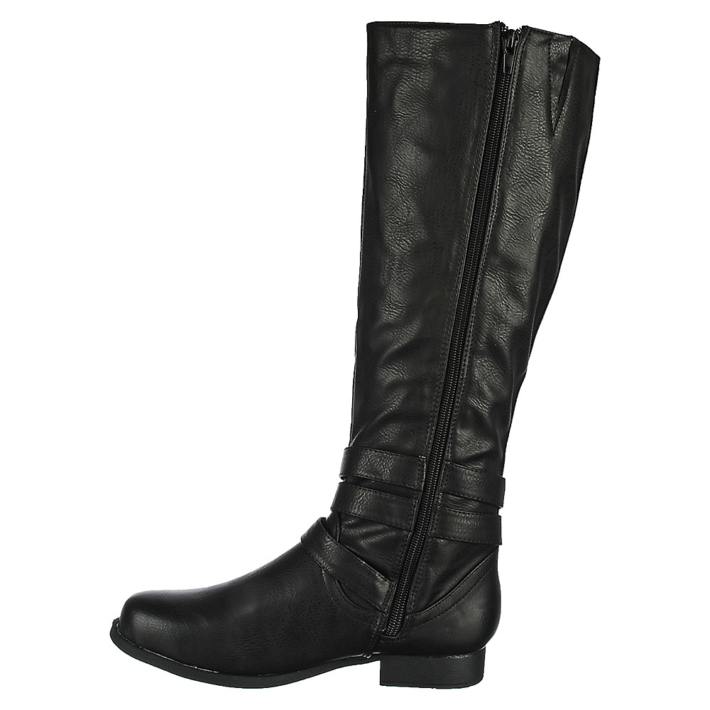 Nature Breeze Prima-12H 2 New Buckles Chains Knee High Motorcycle Riding Boot