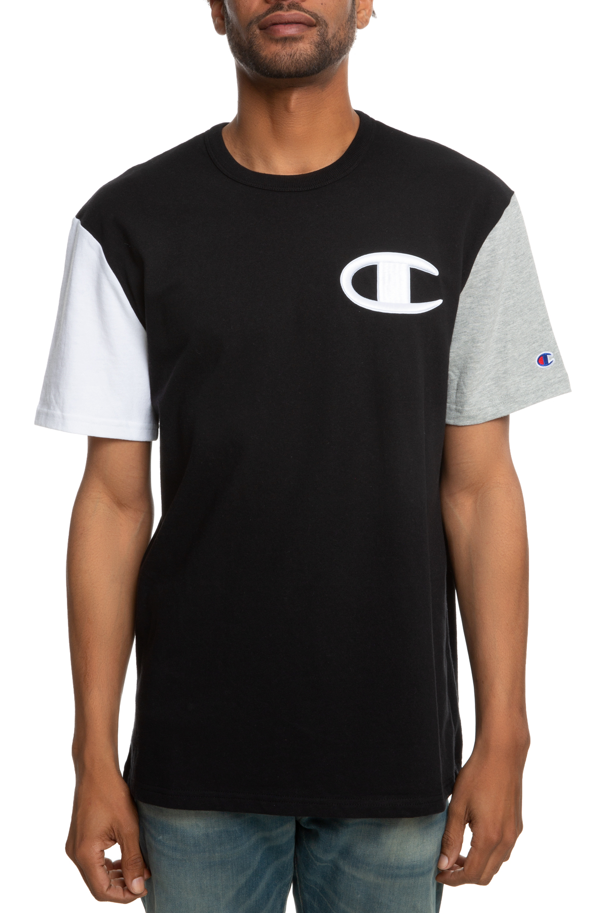 Champion colorblock best sale t shirt