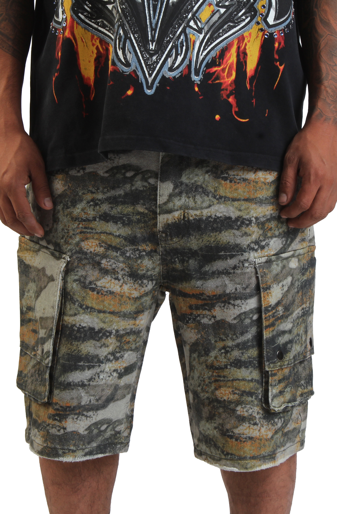 SMOKE RISE Shorts JS25517SK-TIGER - Shiekh