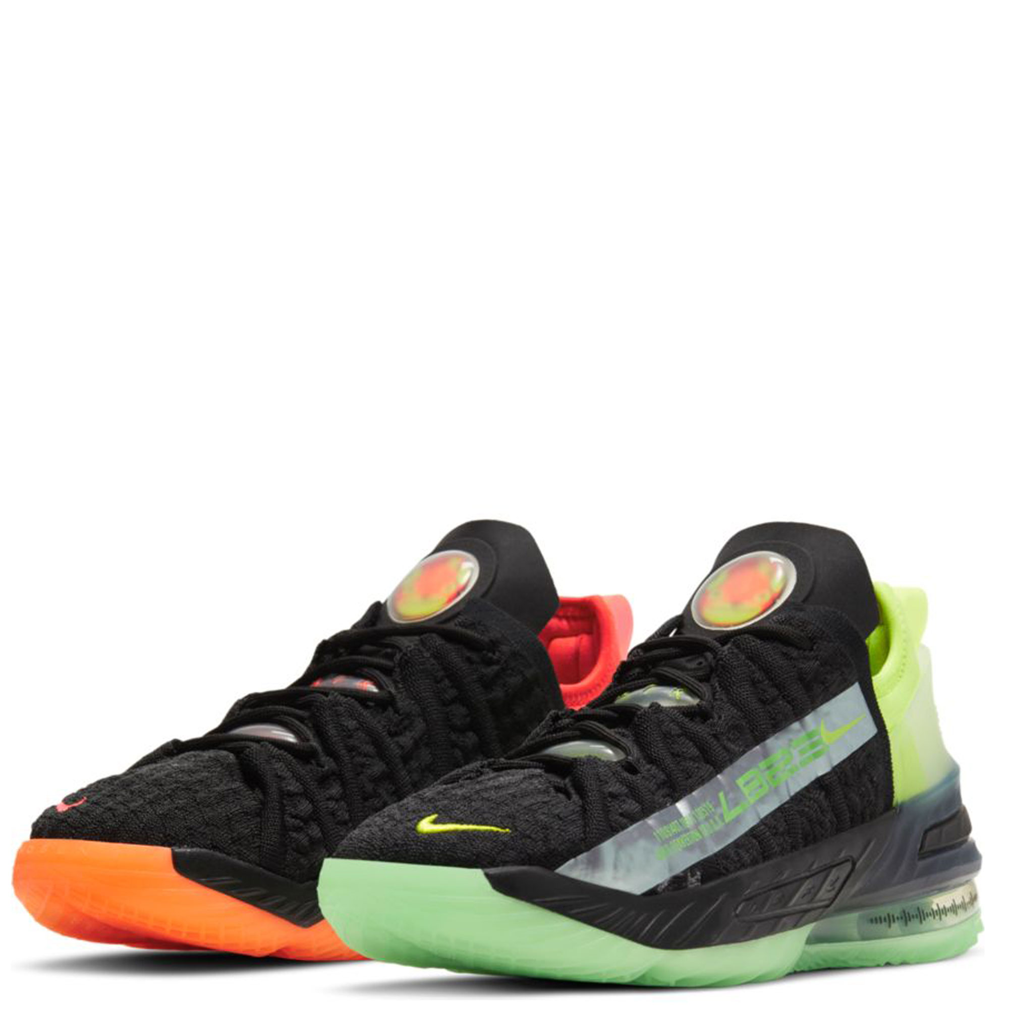 Lebron 18 neon orange on sale