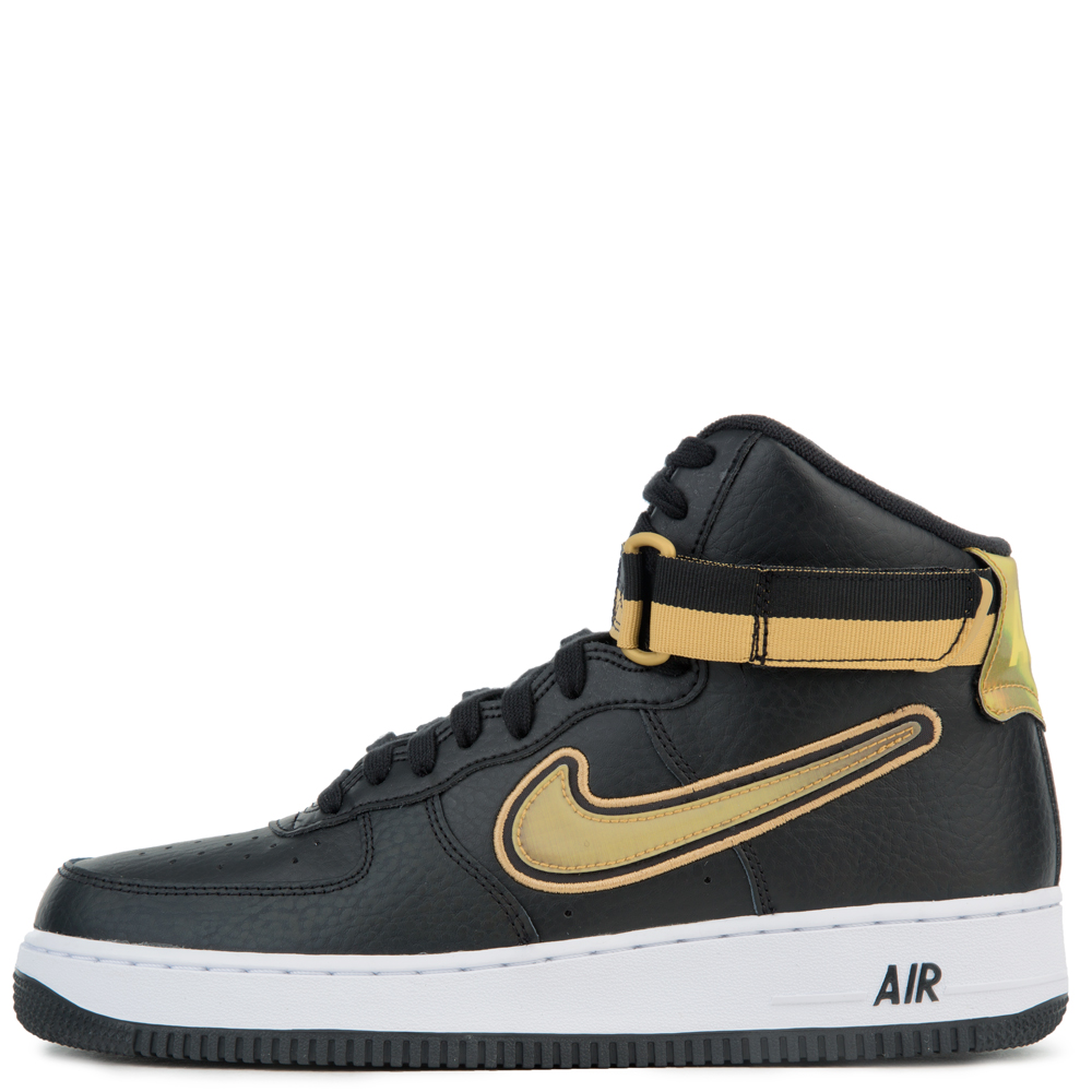 Nike Air Force 1 High NBA Black Metallic Gold AV3938001 