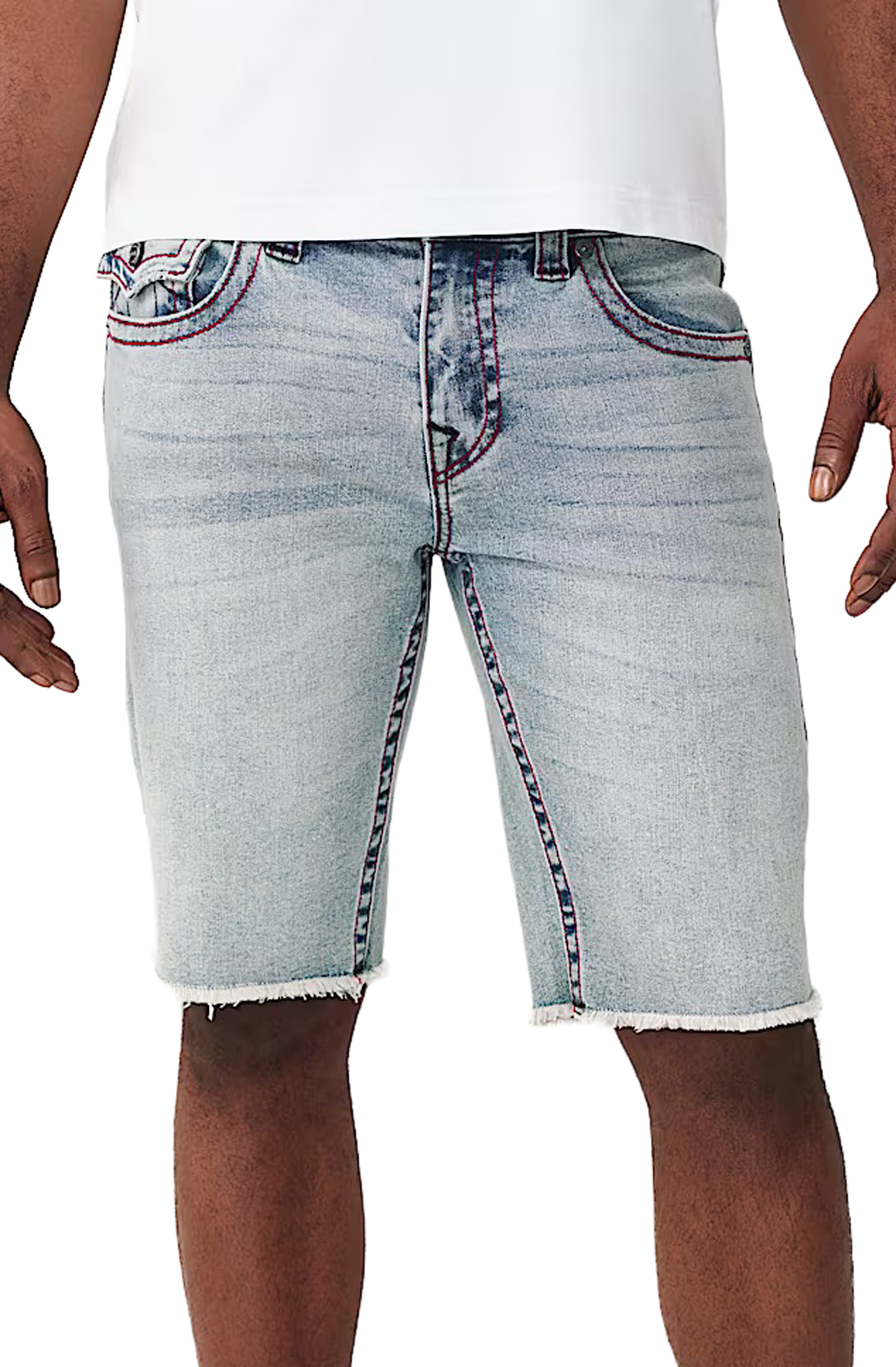 TRUE RELIGION Ricky Flap Frayed Hem Short 110272-STAR - Shiekh