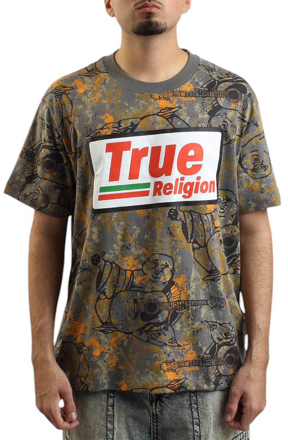 関税込み♪【TRUE RELIGION】BIG T BUDDHA CAMO ロゴ★パーカー 関税込み♪【TRUE RELIGION】BIG T BUDDHA CAMO ロゴ☆パーカー