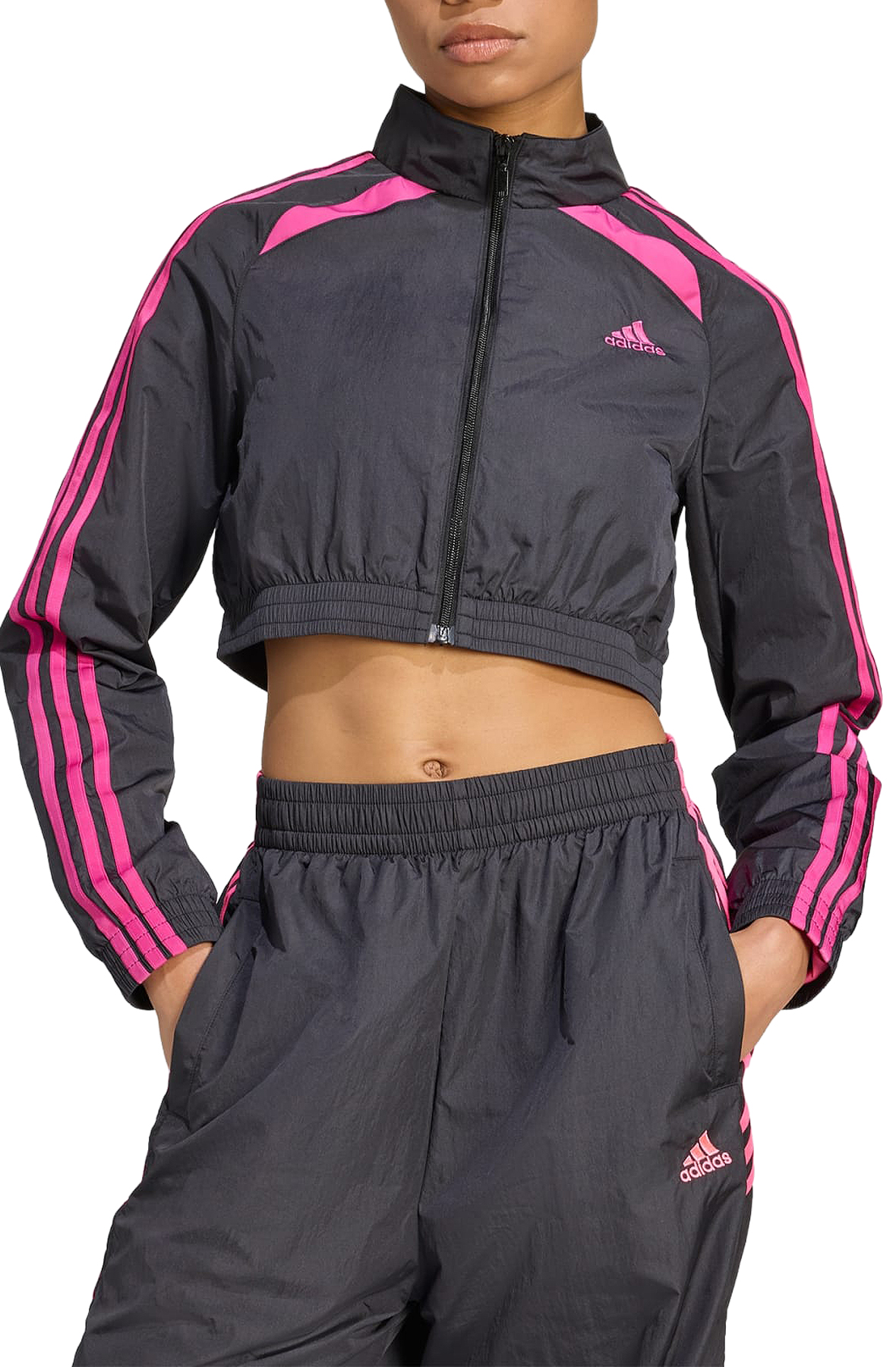 トップス 90s adidas beams pink black trackjacket ADIDAS Teamgeist Adicolor Cropped Track Top JZ8276 - Shiekh