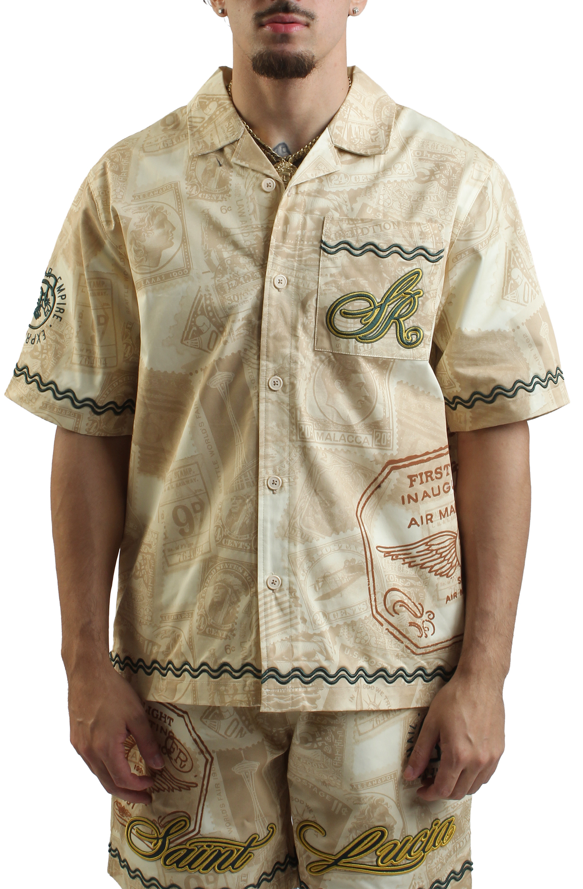 【PUNCHLINE】25SS★ Solunar Check Shirt Sullen Palladium SCM4216 New Short Sleeve Graphic Tattoo