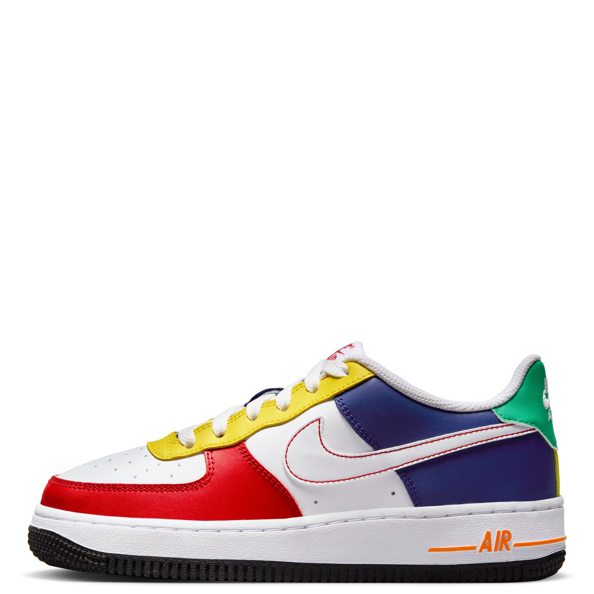  Nike Kids Air Force 1 Lv8 GS Basketball Shoe (3.5)  Black/Multicolor