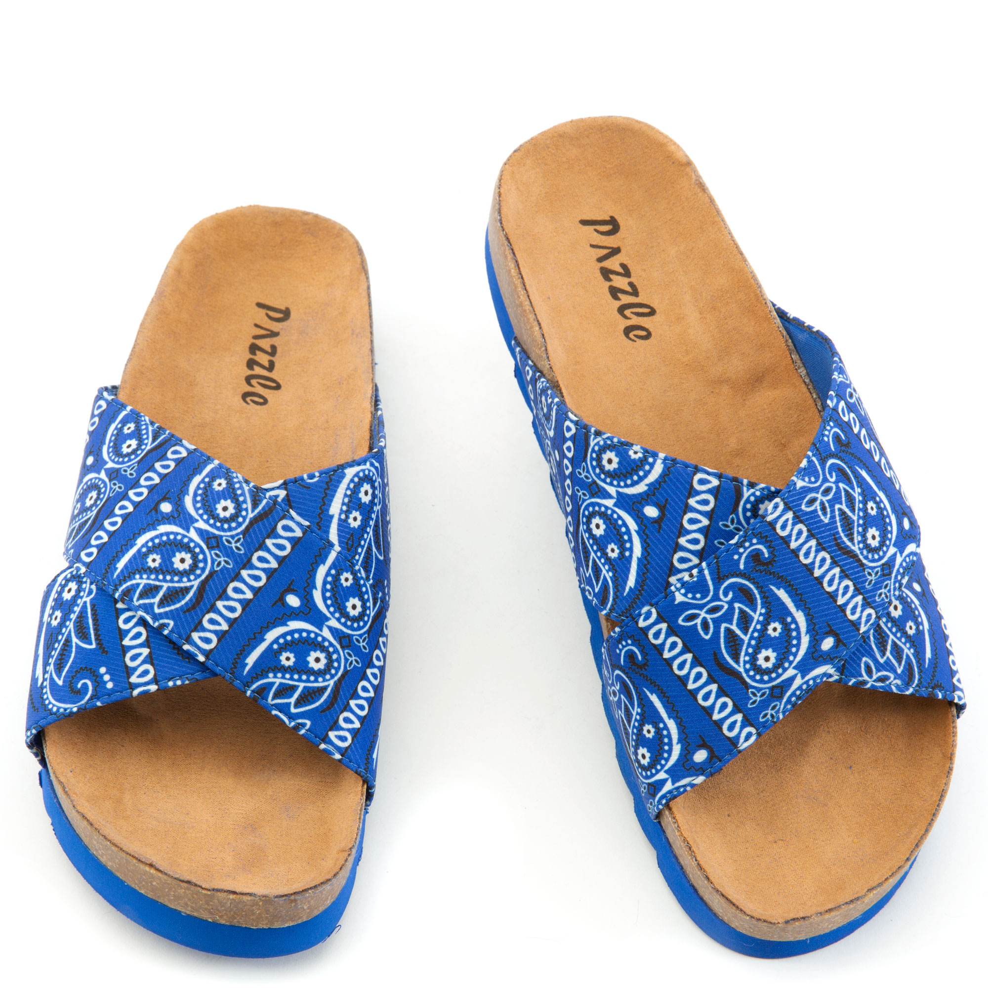 Santana-03 Criss-Cross Band Sandals