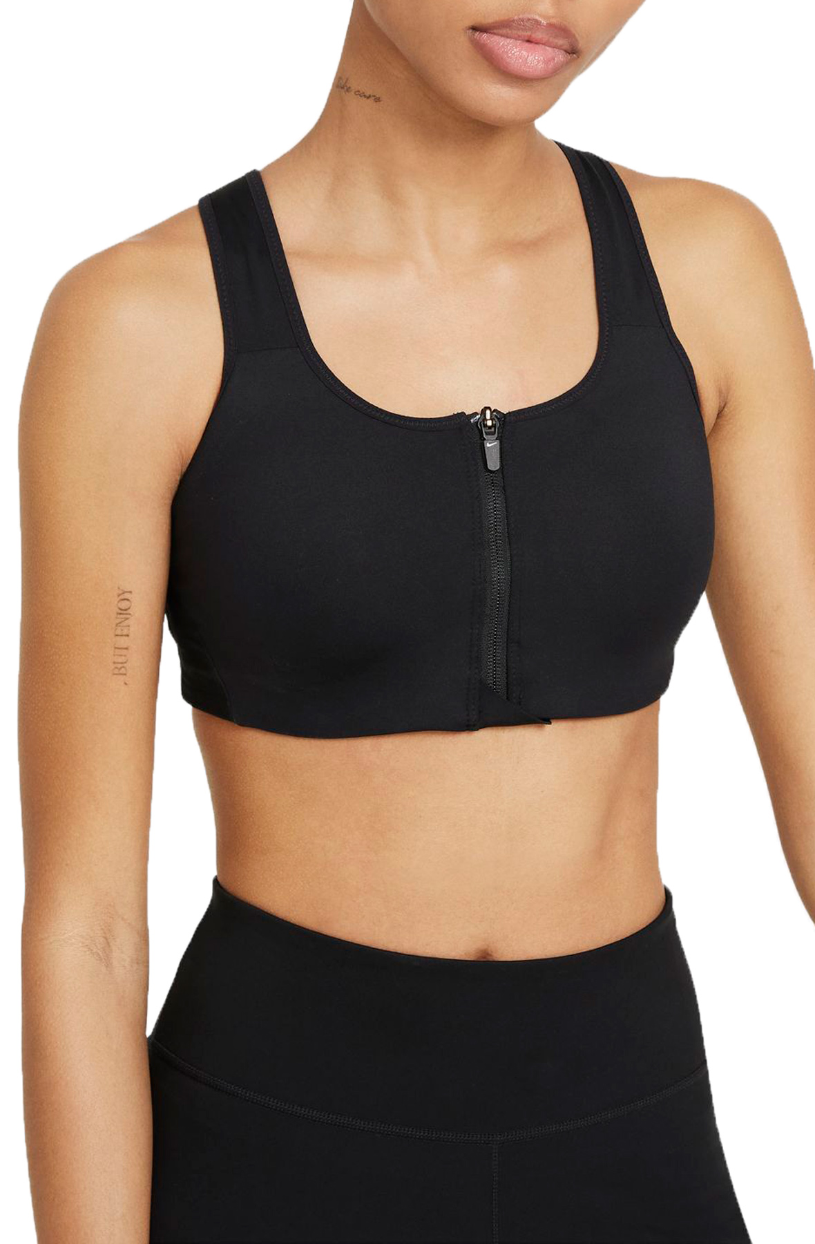 Nike Shape Women's High-Support Padded Zip-Front Sports Bra Medium $60